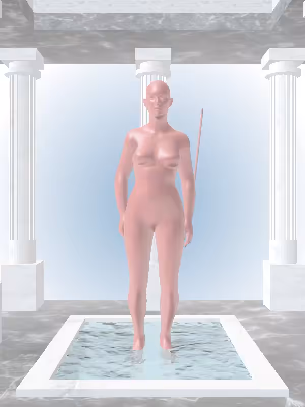 HeavenComputer: The Jumping Sealwax Red Woman #3761