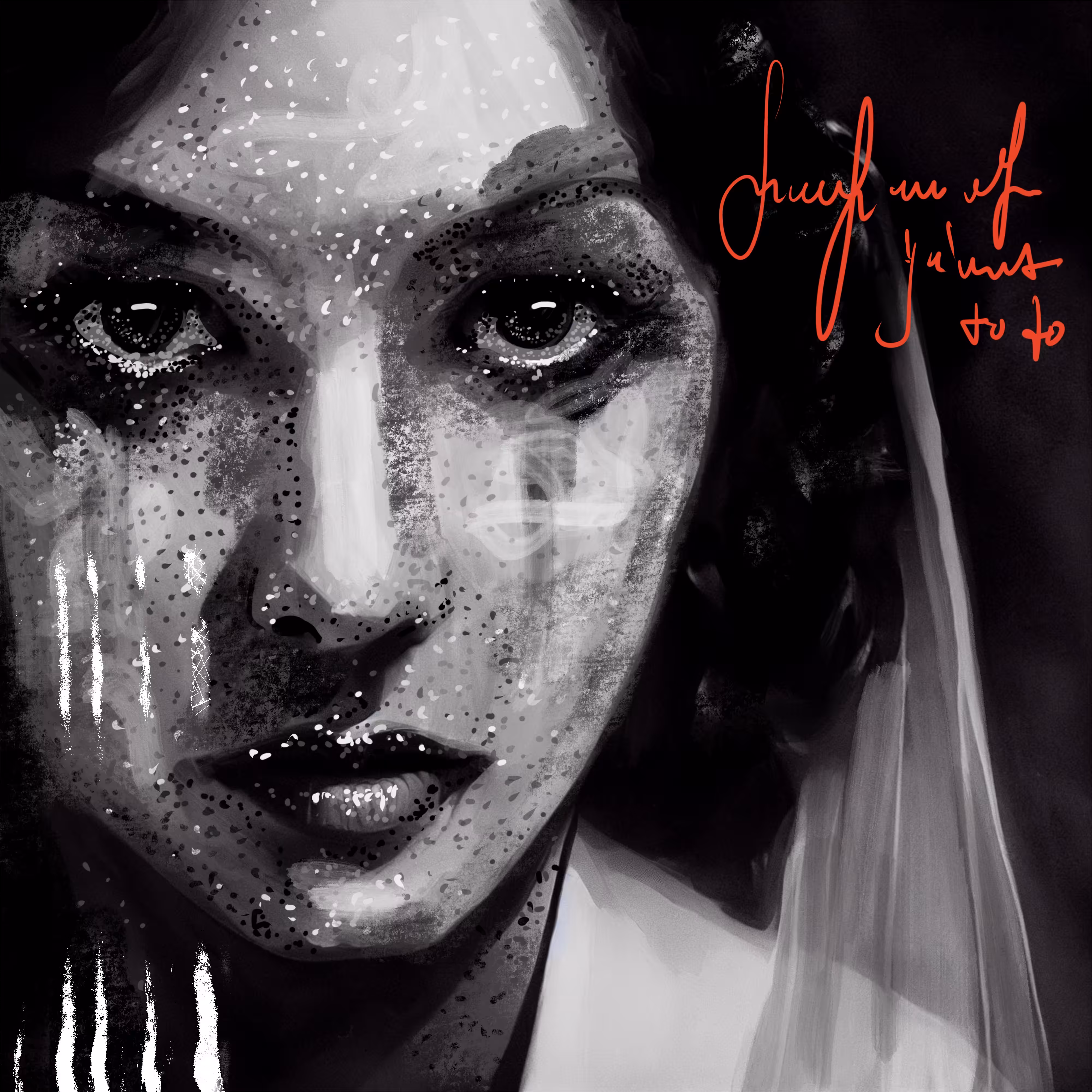 Old black and white movie: Scene 46. Bride