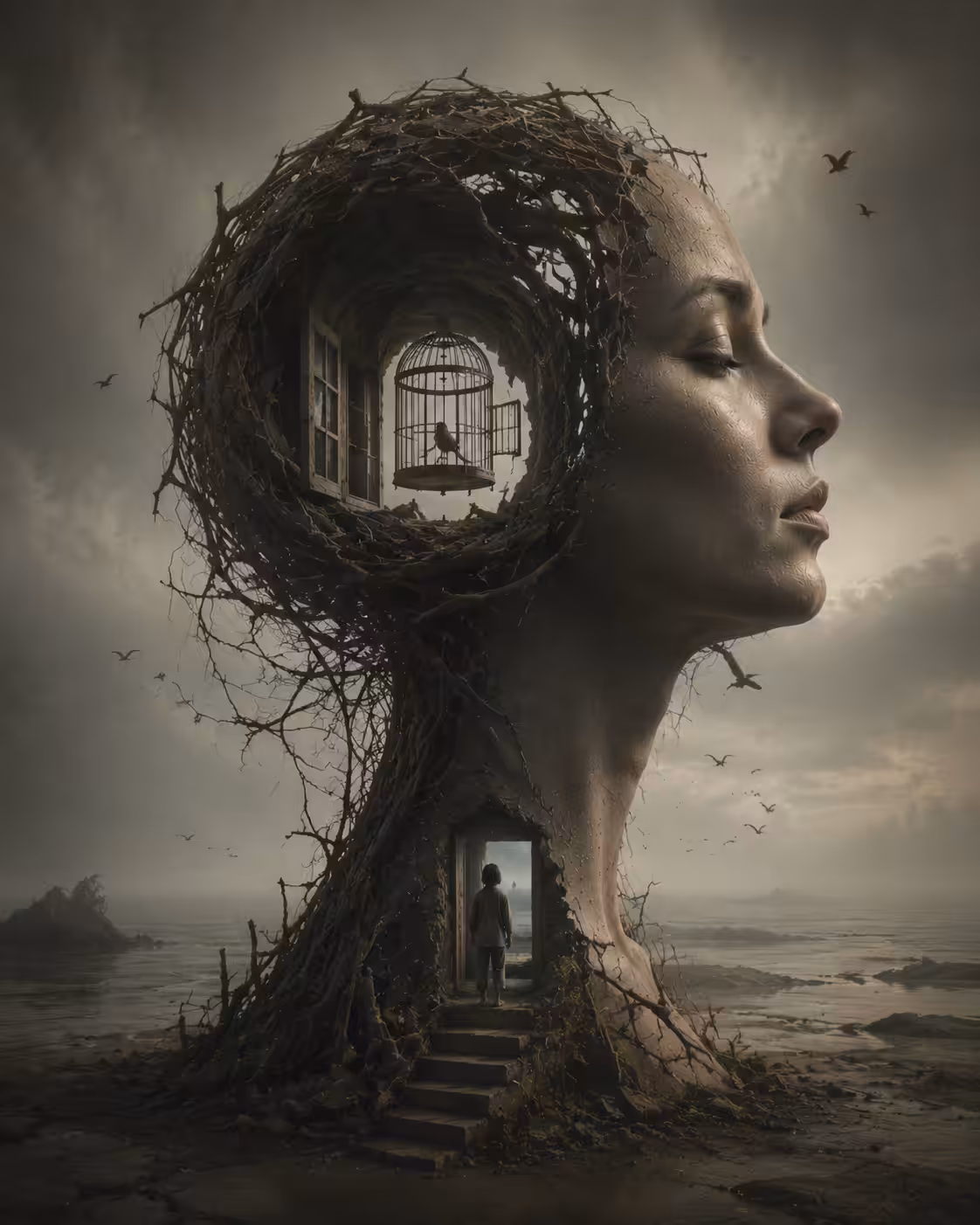 Birdcage in the Female Mind