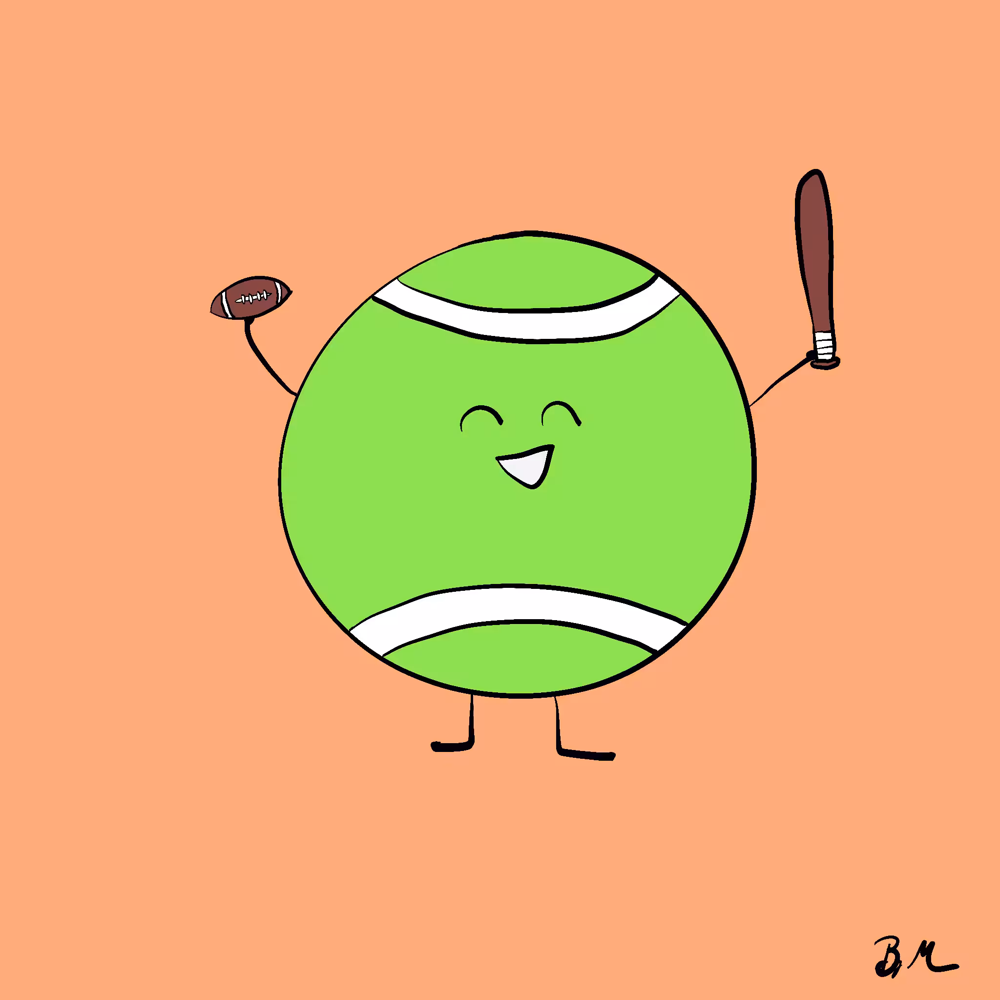 #25 Sampson, the Sporty Tennis Ball
