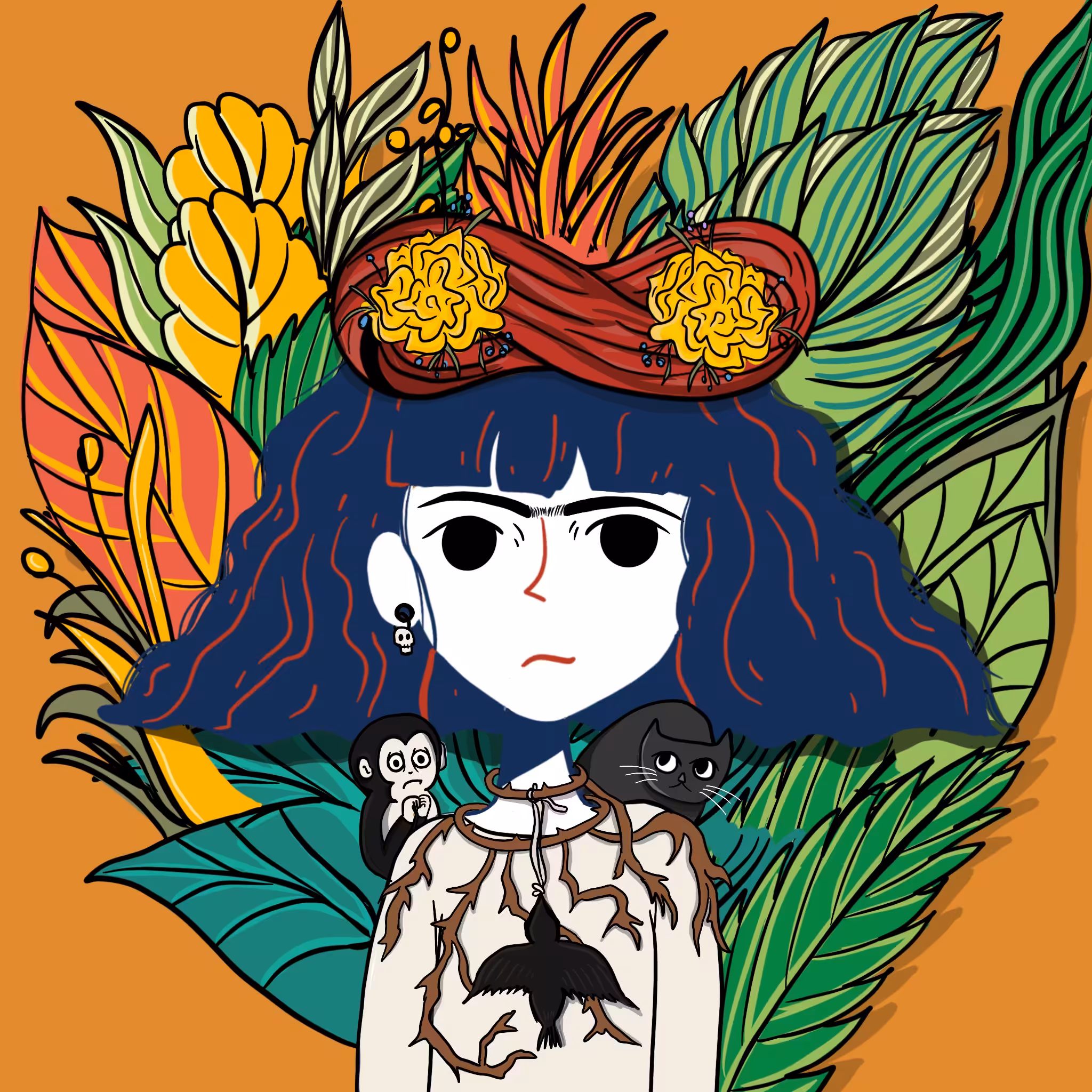 Annaling Frida flower #32
