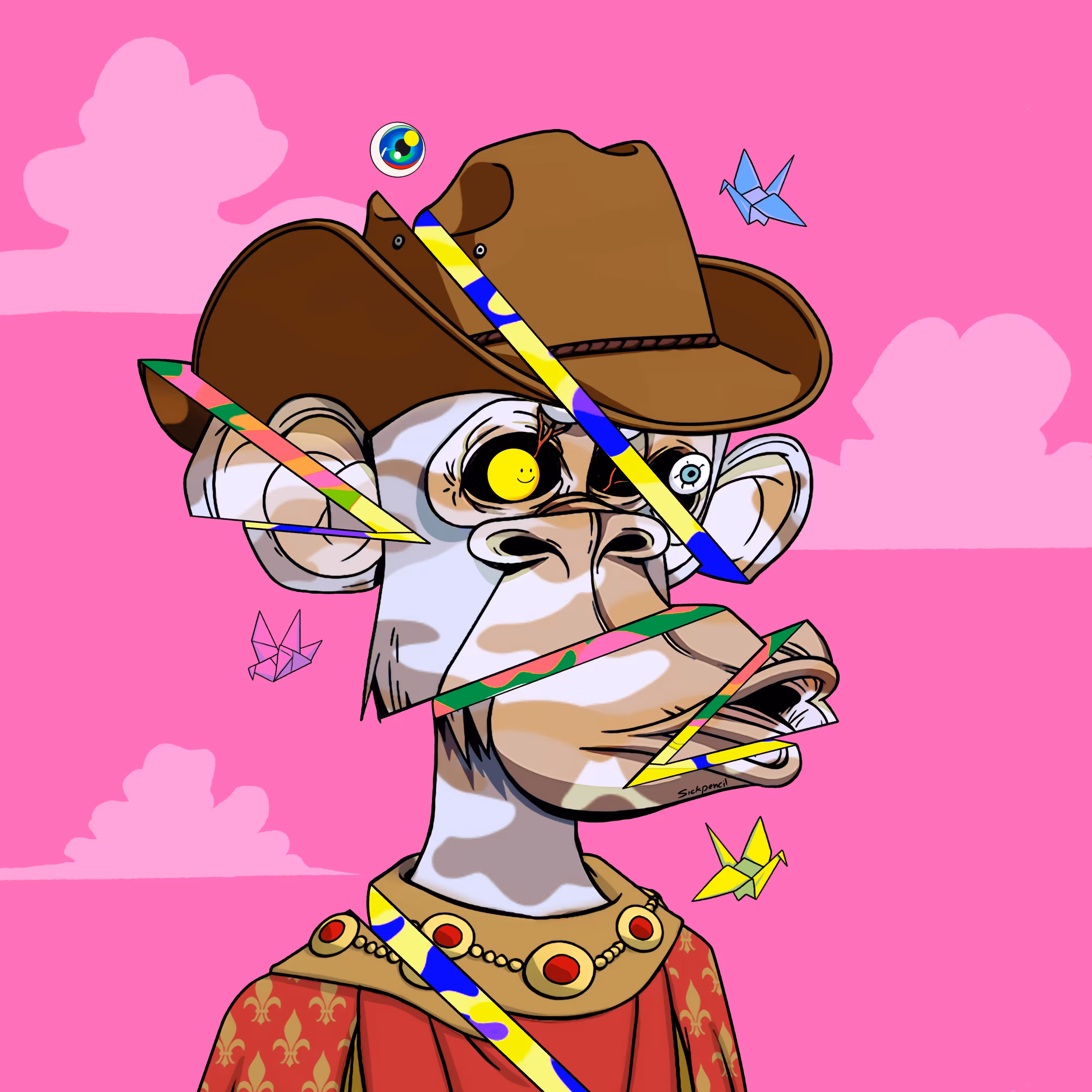Bored Ape 9903 x Sickpencil