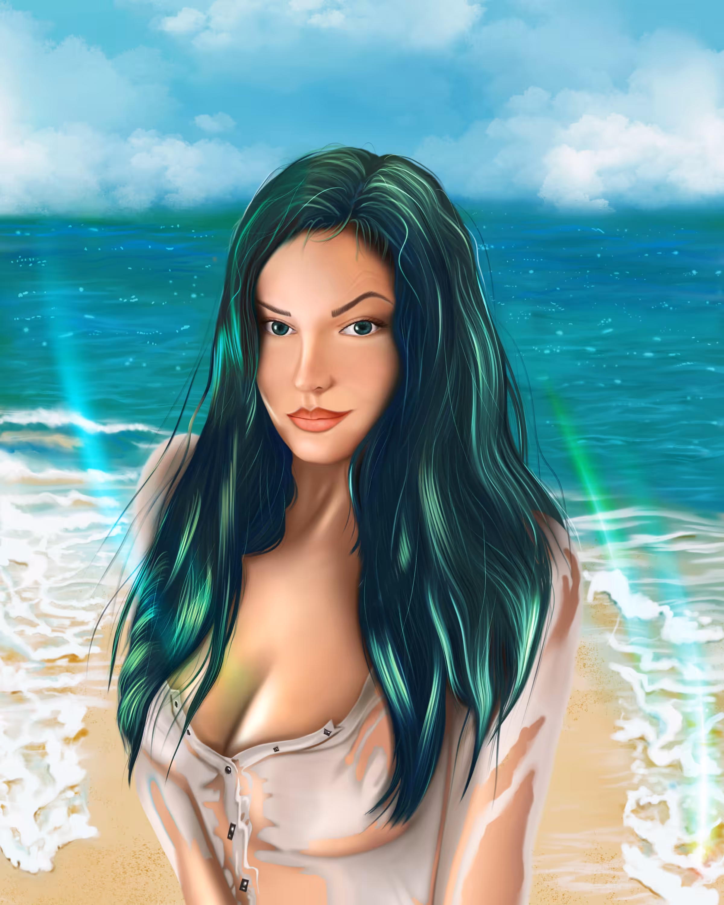 Out of the sea