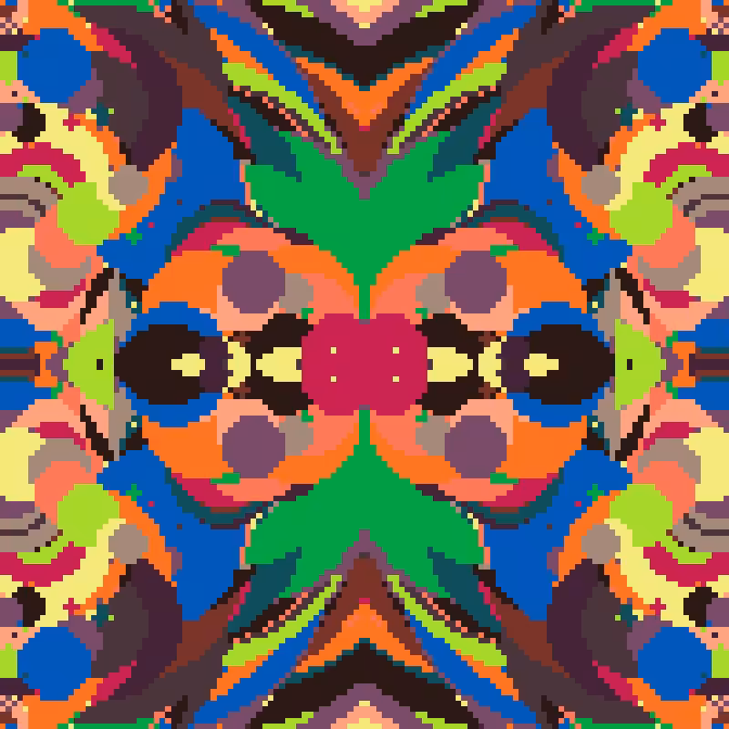 Rapid Psychedelic Inkblot Test Generator #53