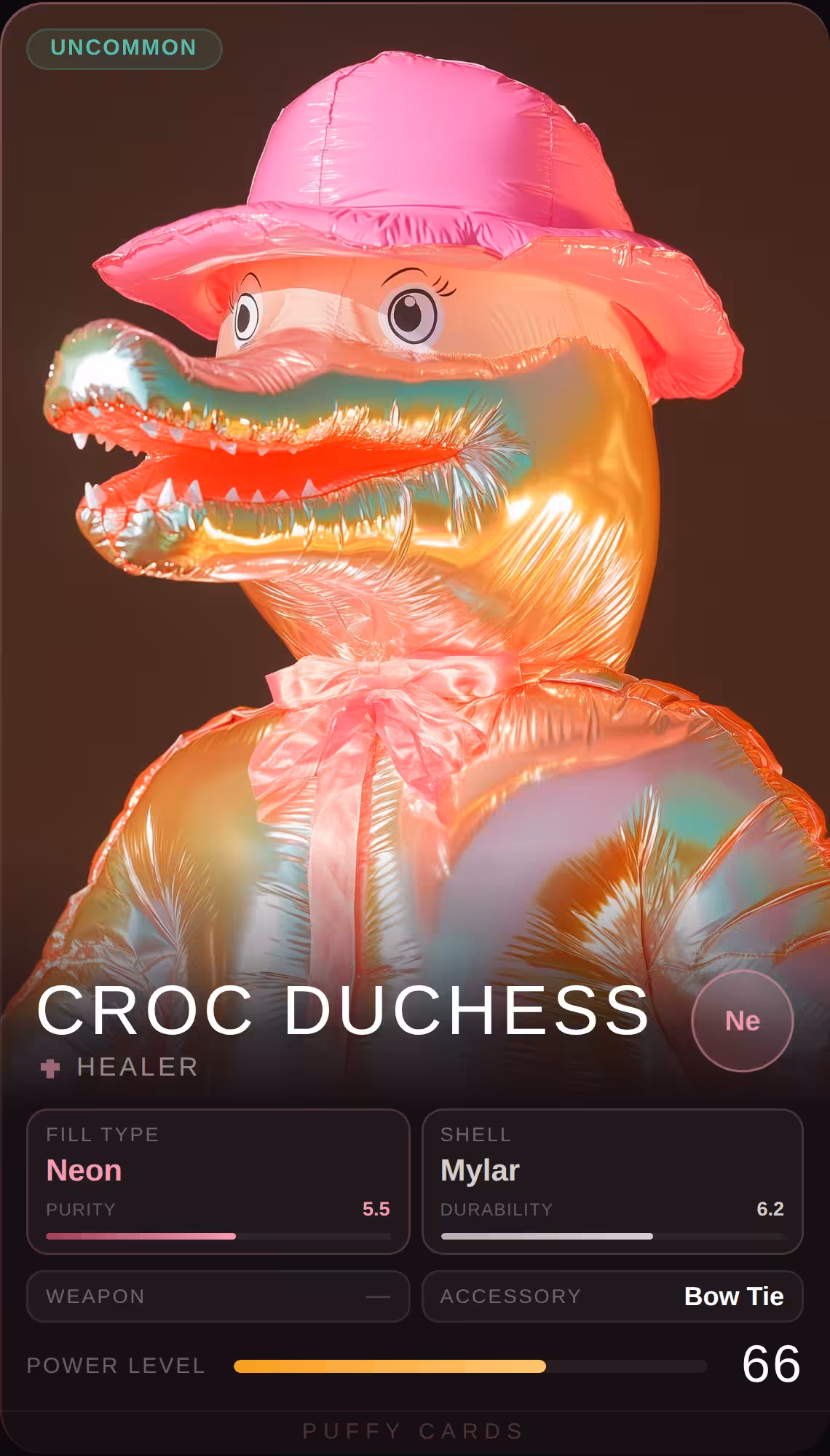 Puffy Cards: Croc Duchess