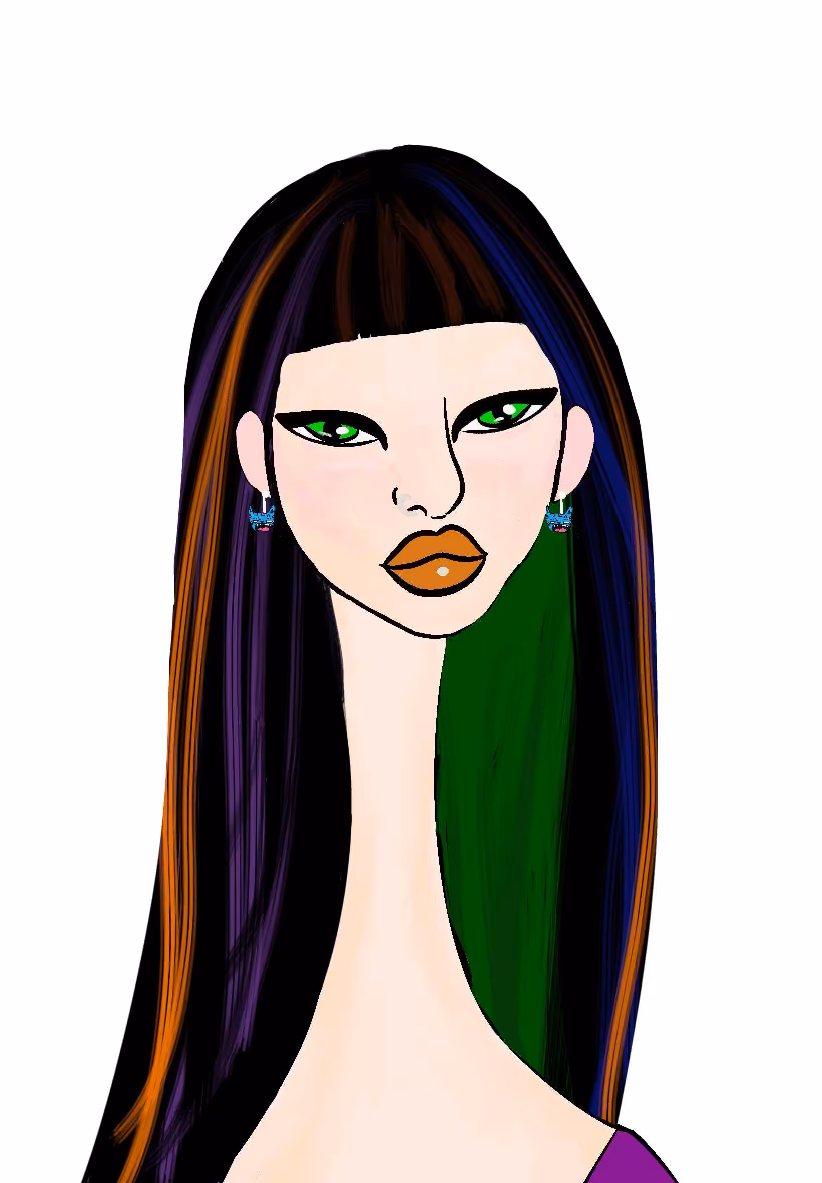 Long Neckie Lady #182