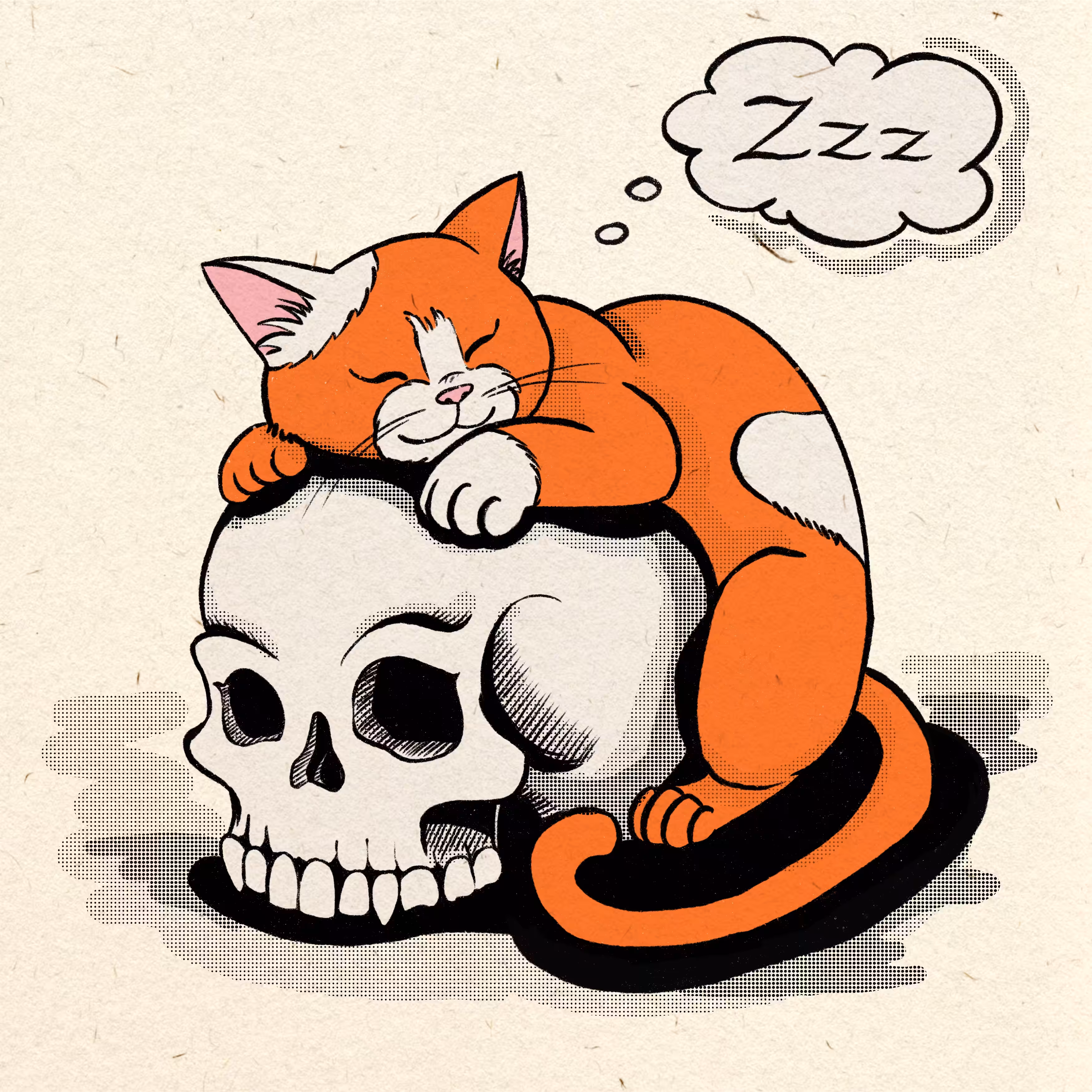 Sleepy Pumpkin and The Skull
