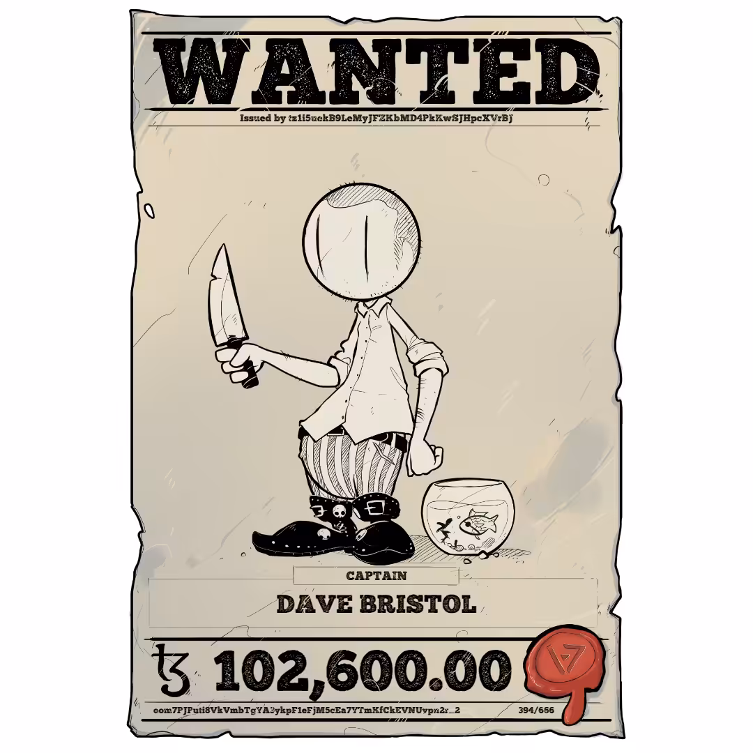 DAVE BRISTOL | TEZOS PIRATE 394/666