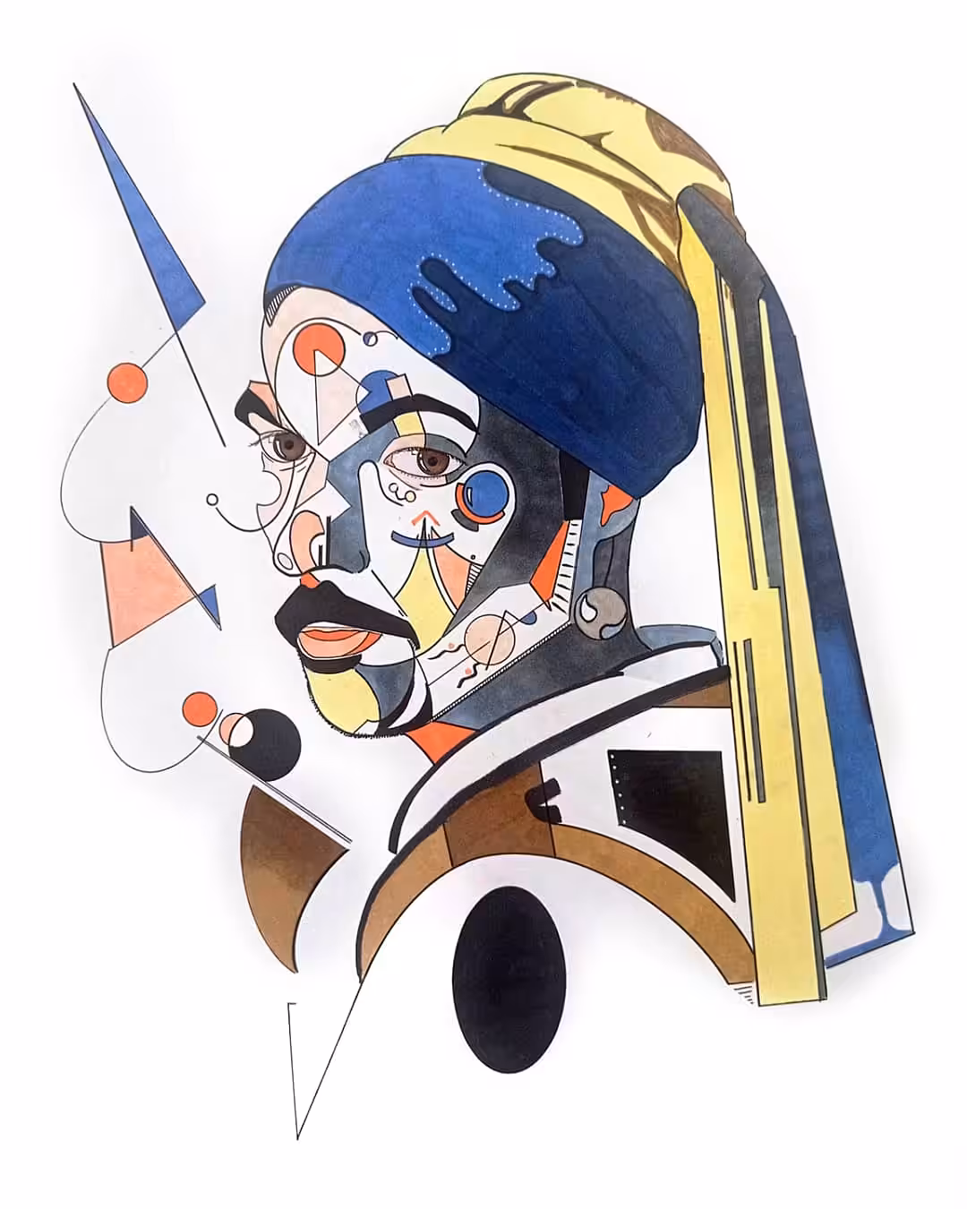 Self portrait with pearl 