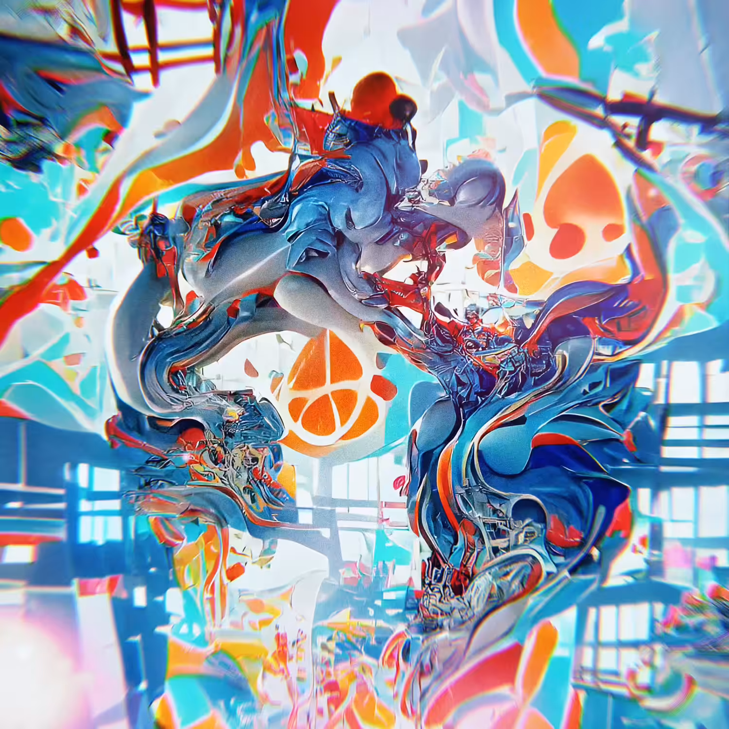 Abstraction #007- War of heart and mind