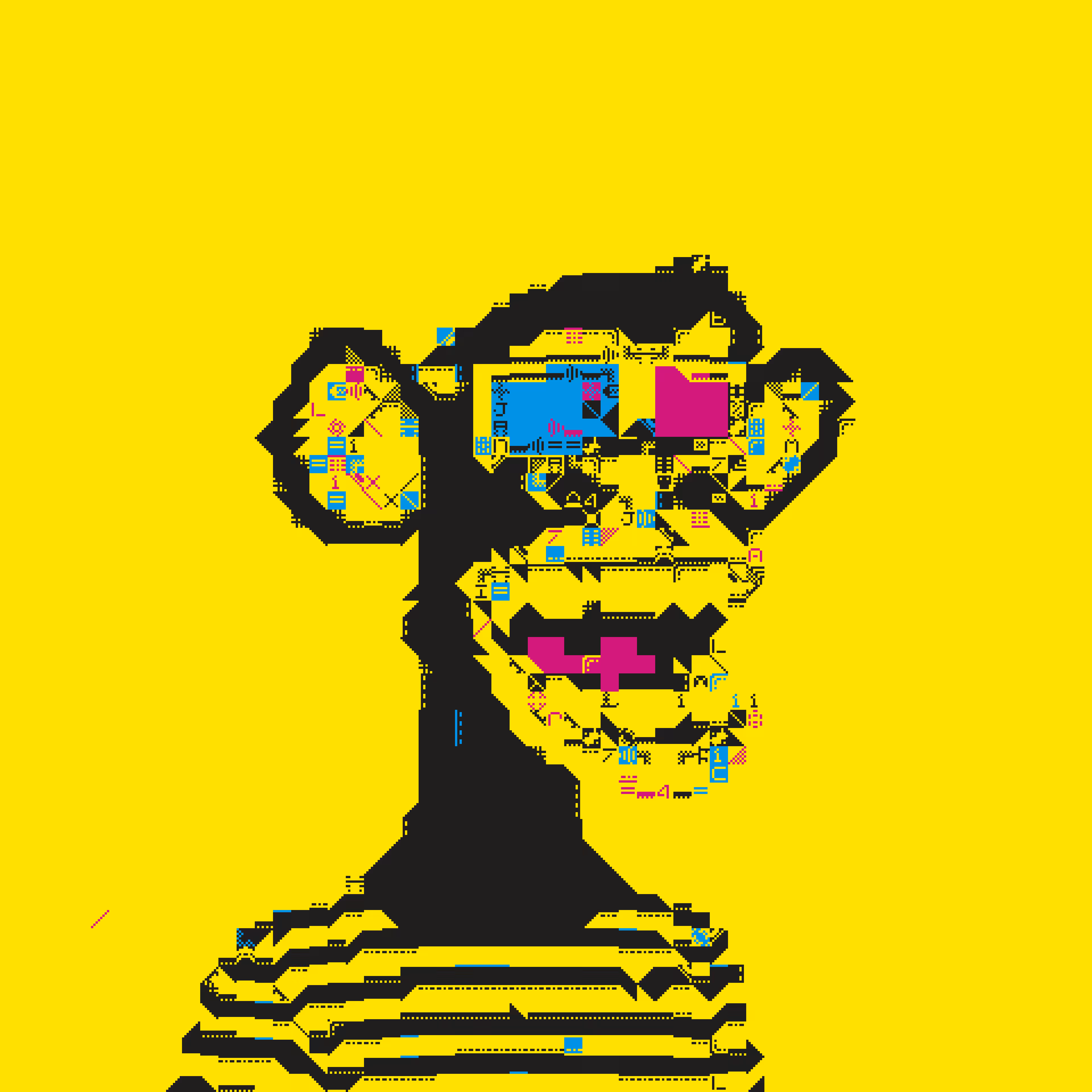 3D CUBIST APES #13