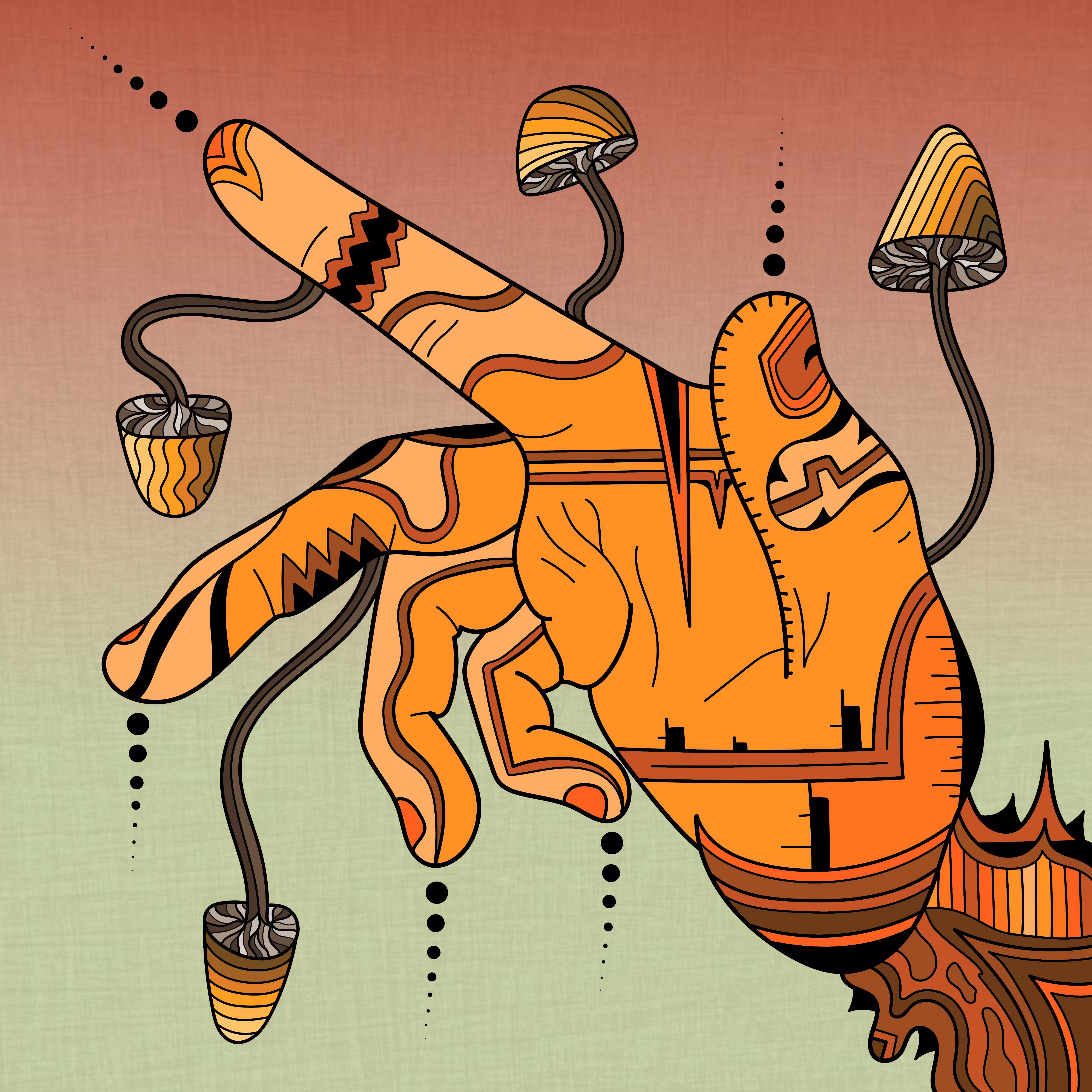 Sacred Hands 3/3: Shroom Hand