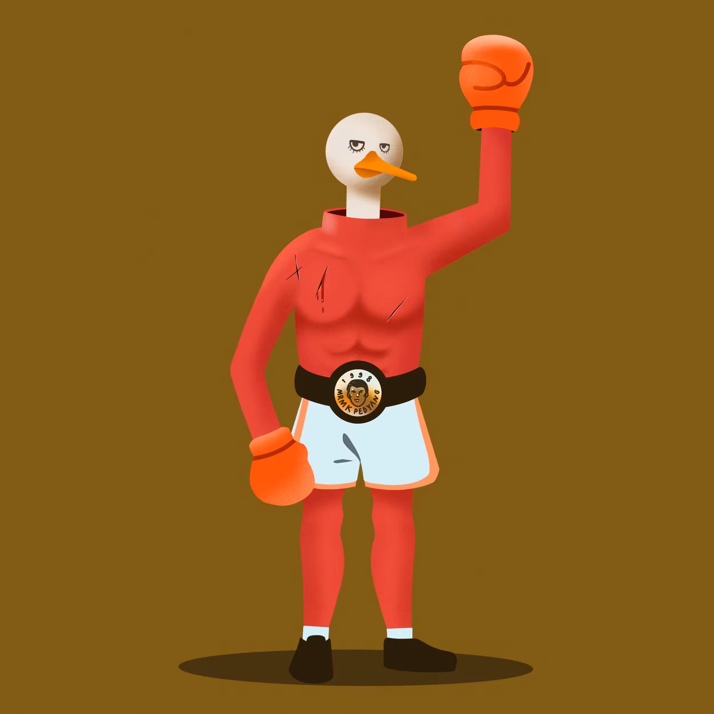 Inside duck outside fighter