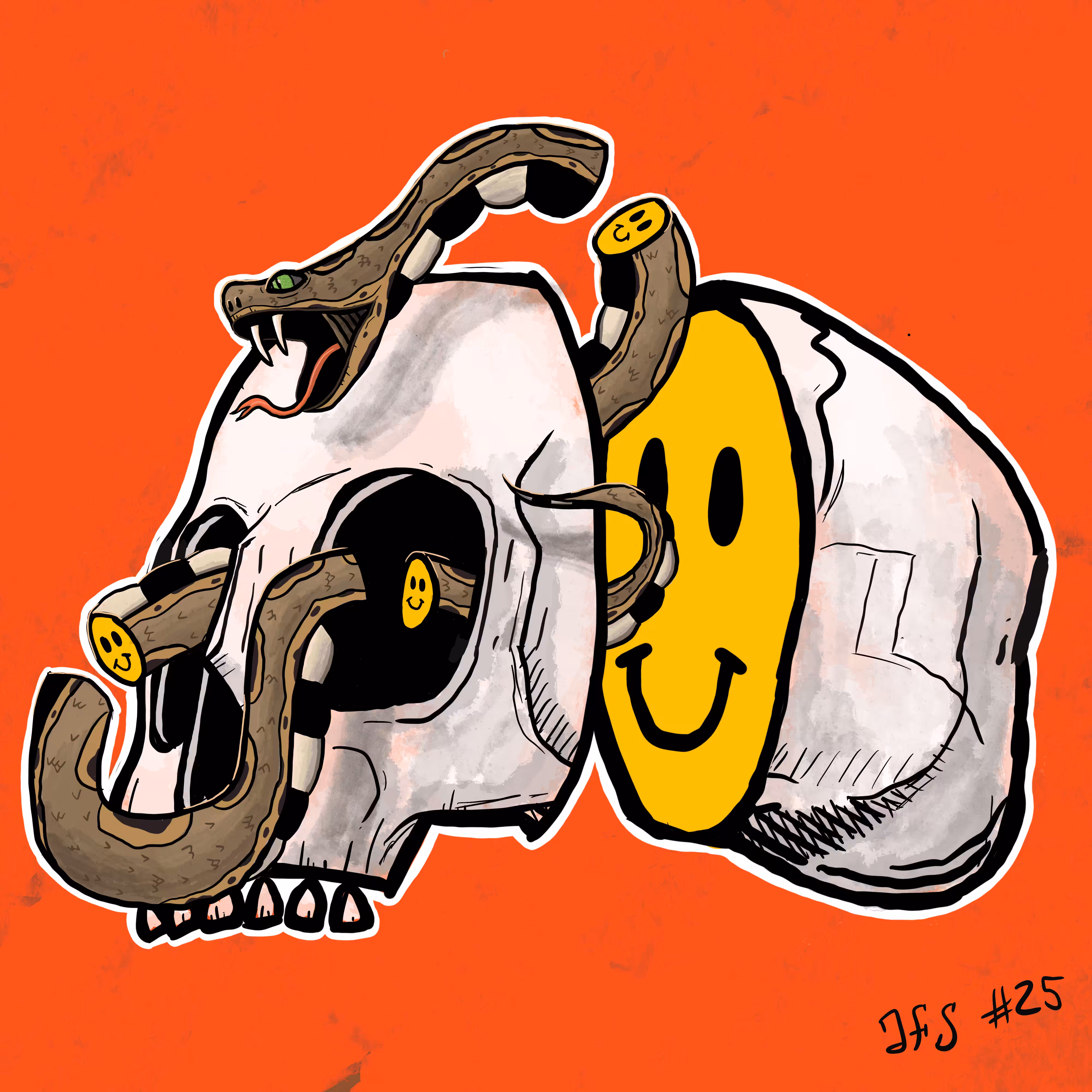 Almost Fancy Skull #25
