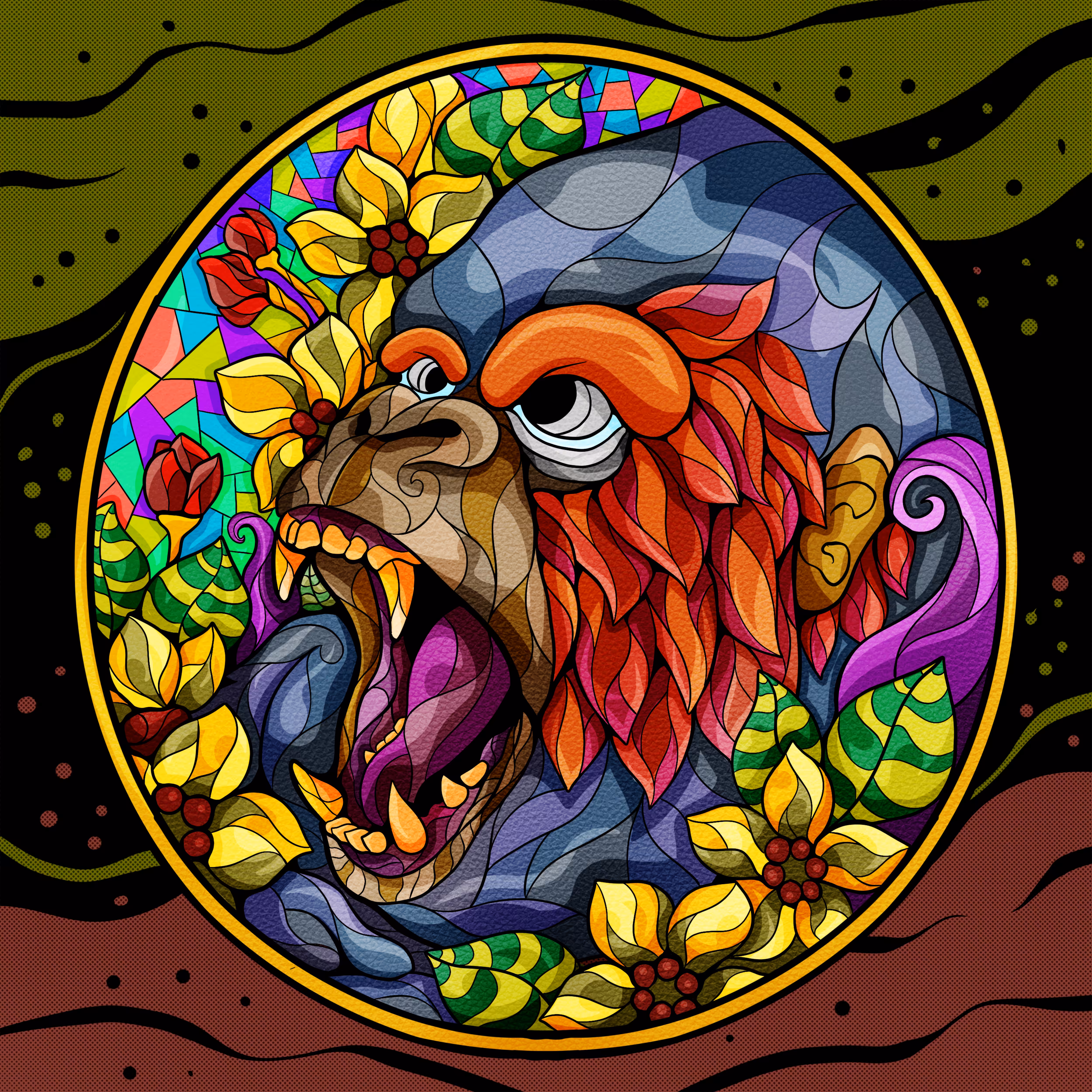 Stainedglass Coin #16