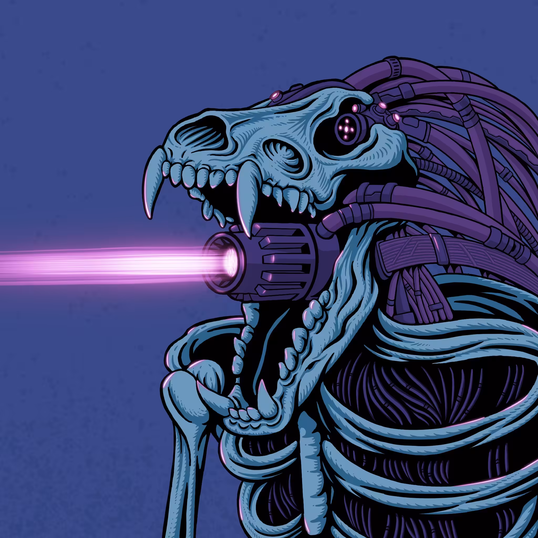 SKULL CYBERPUNK 009-A