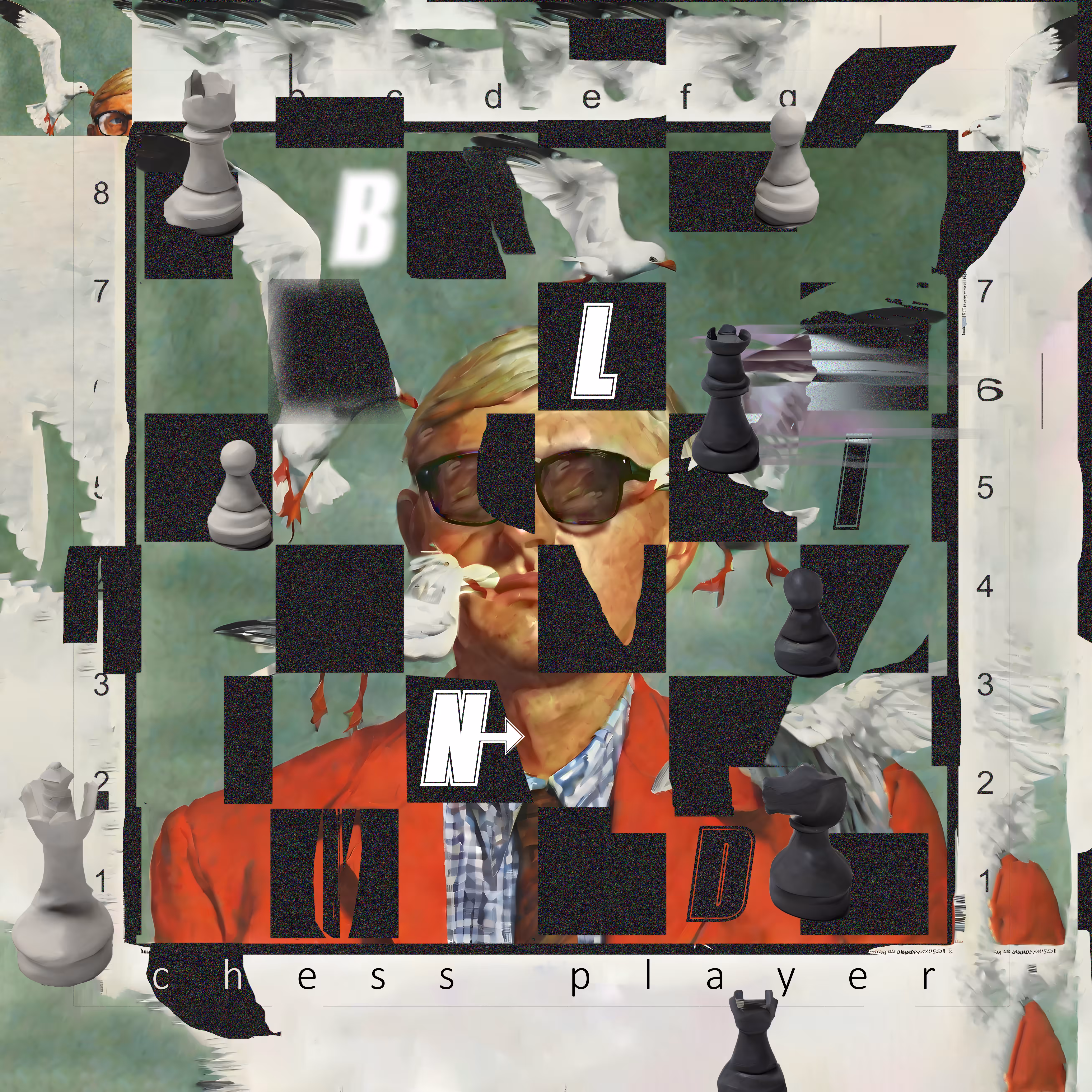 Blind chess player