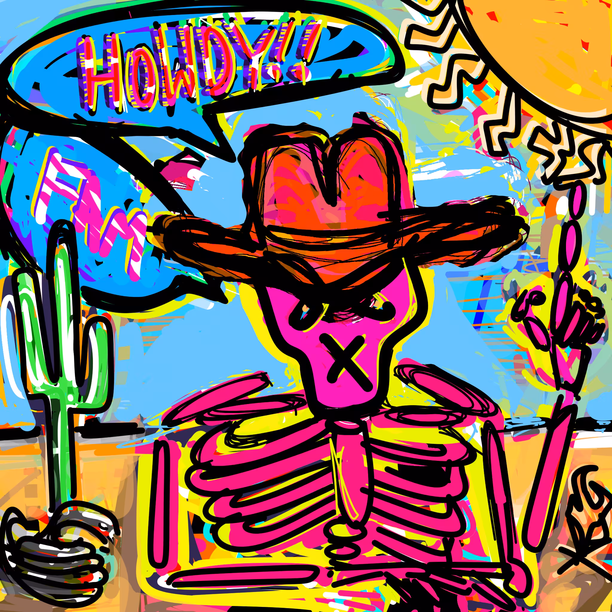 Howdy Fam Skelly