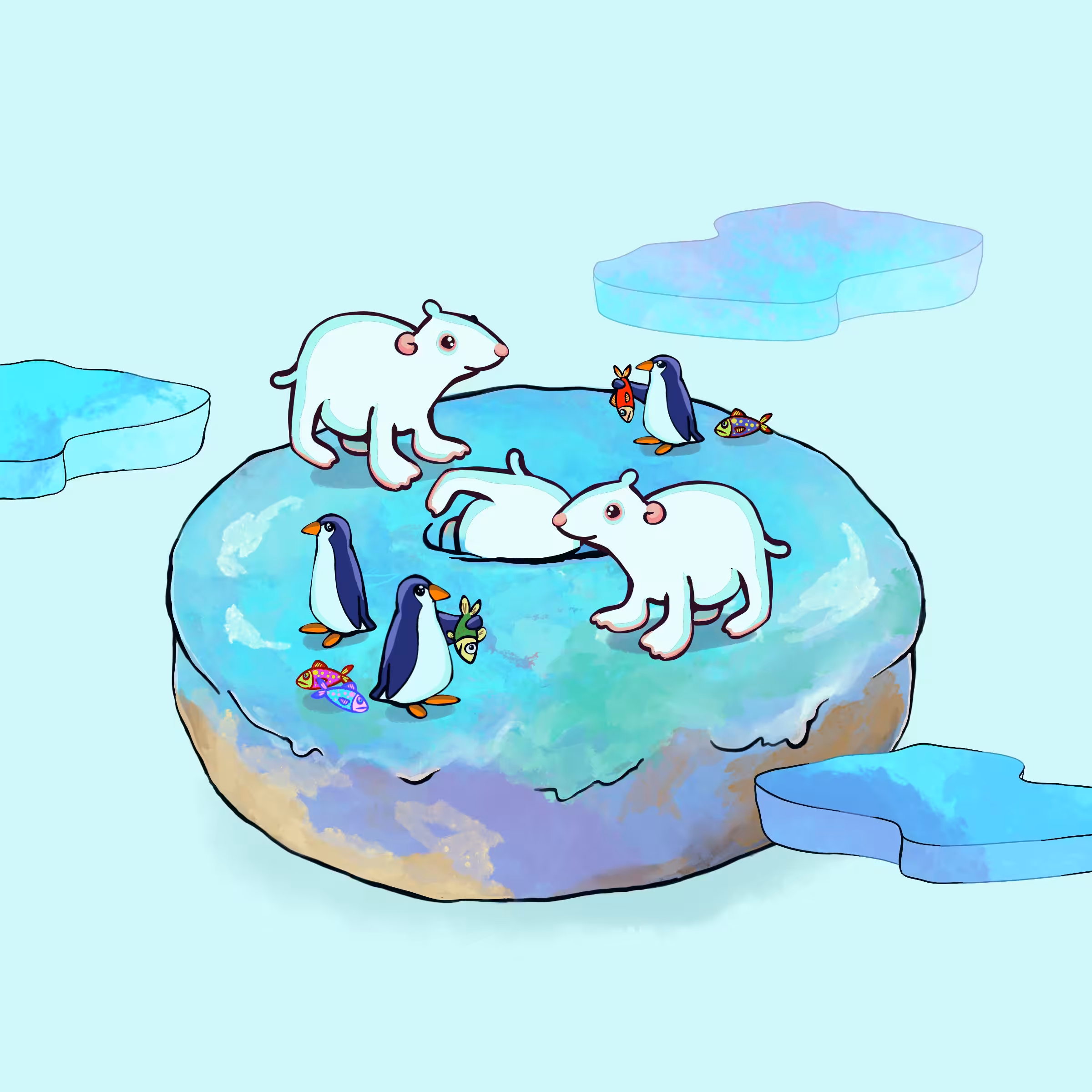 Iced donut