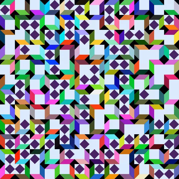 Oblique Cube Composition #2