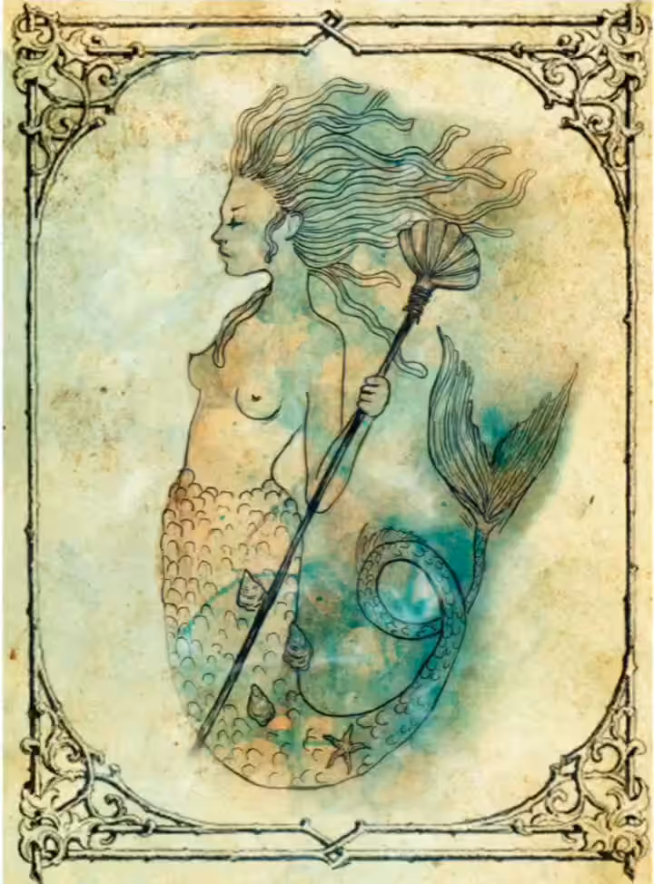 Amphitrite's riding the waves