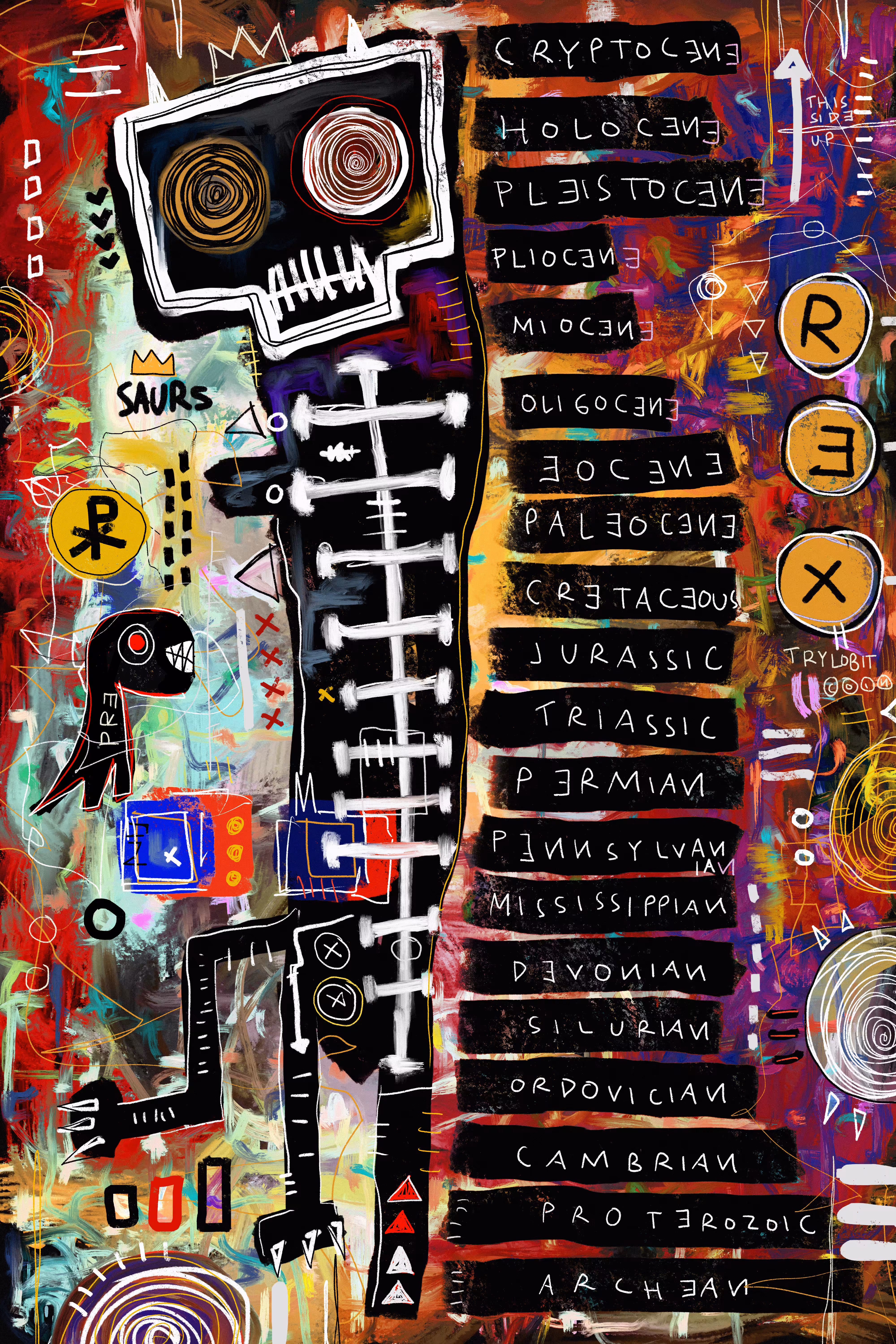 Visual Poem | Geologeek Time Scale, Ezra Igor 2022