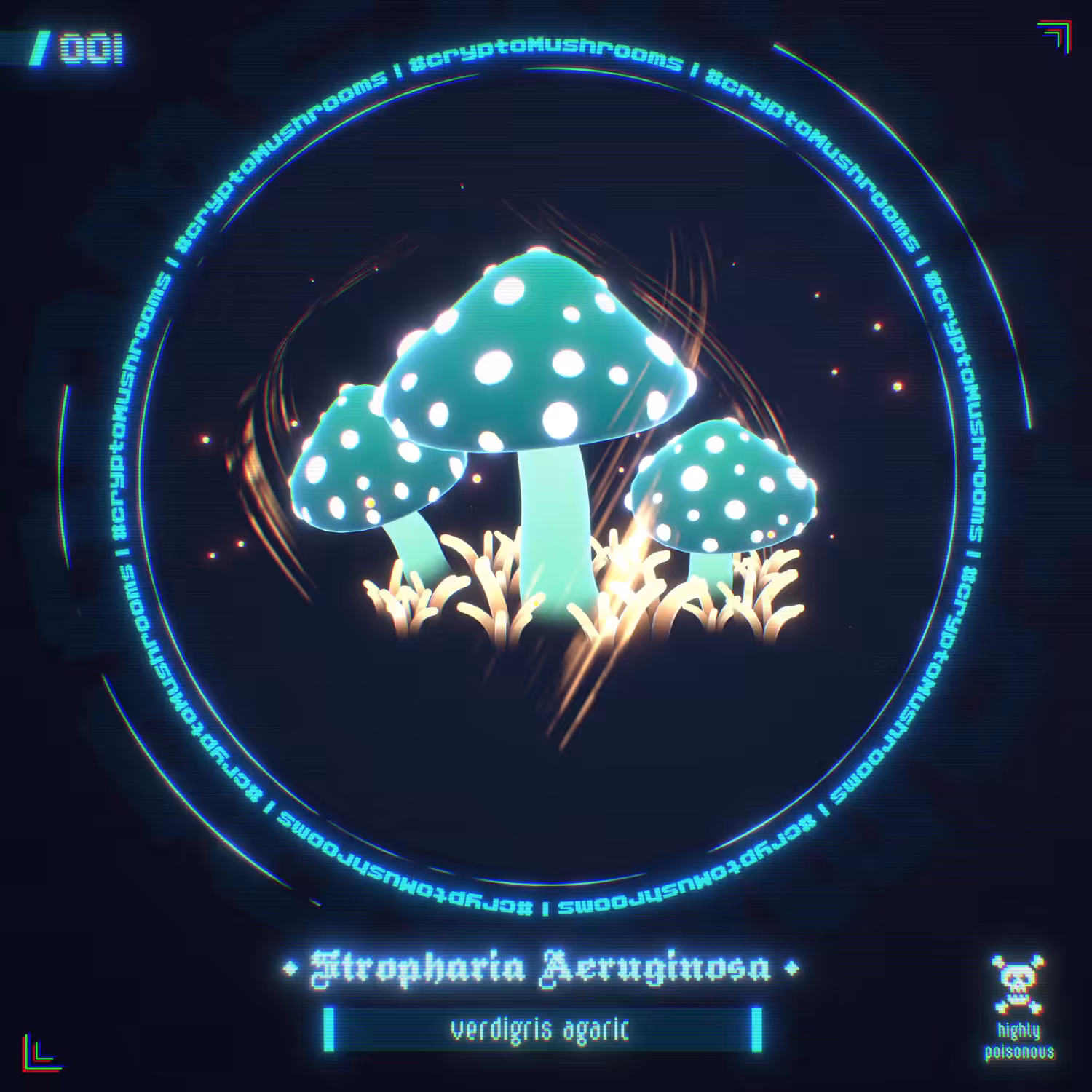 CryptoMushrooms #001 - Stropharia Aeruginosa