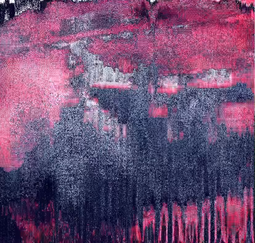 a metallic storm unleashed by pink clouds