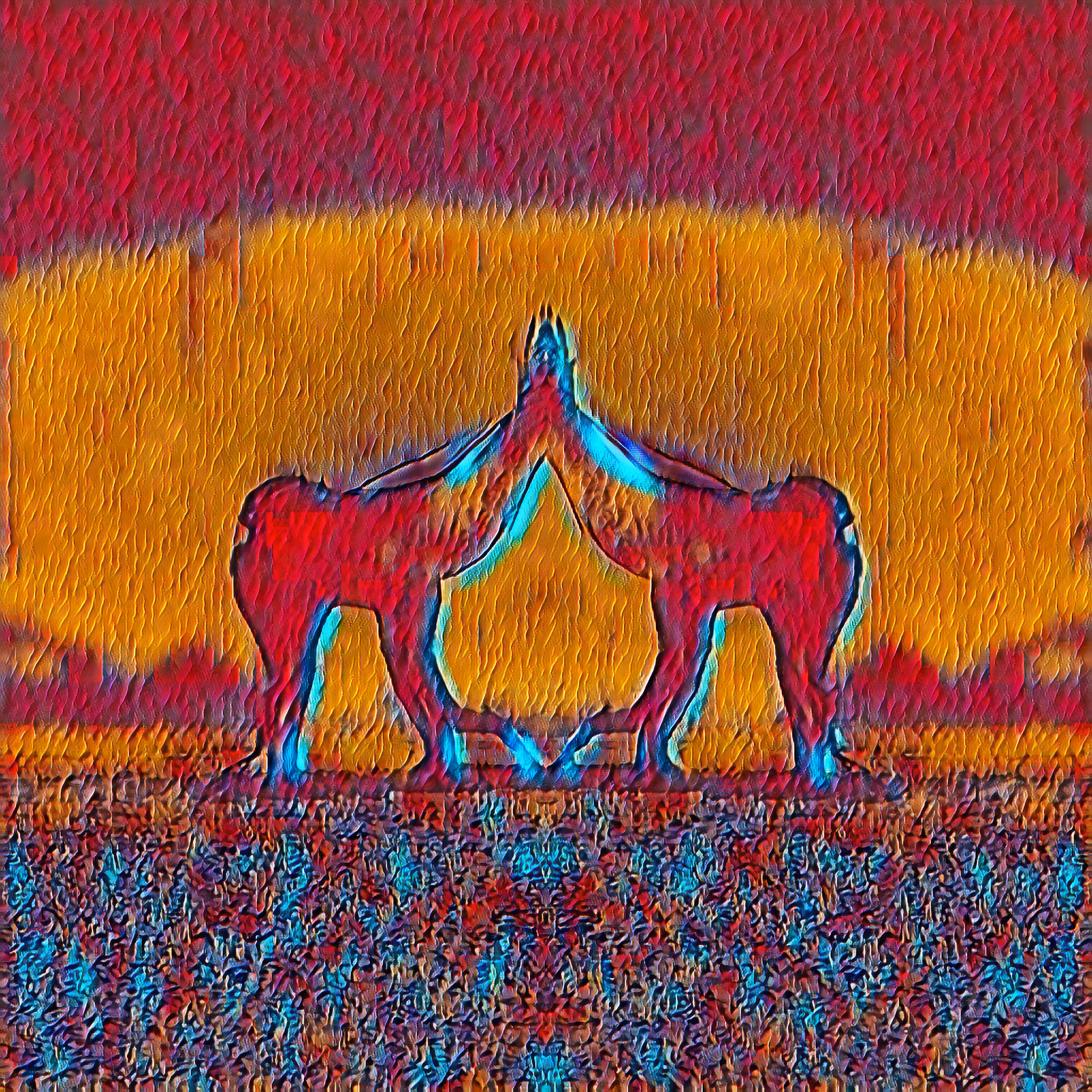 Union of Red in the Savannah