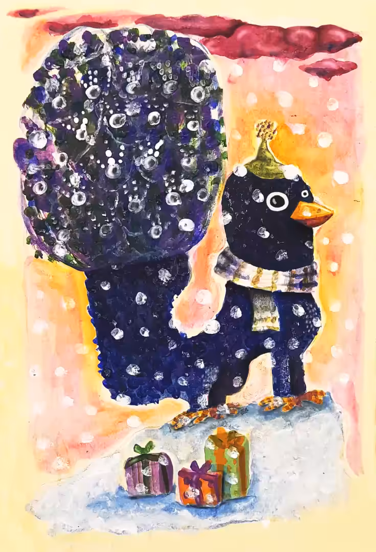 Peacki has Christmas