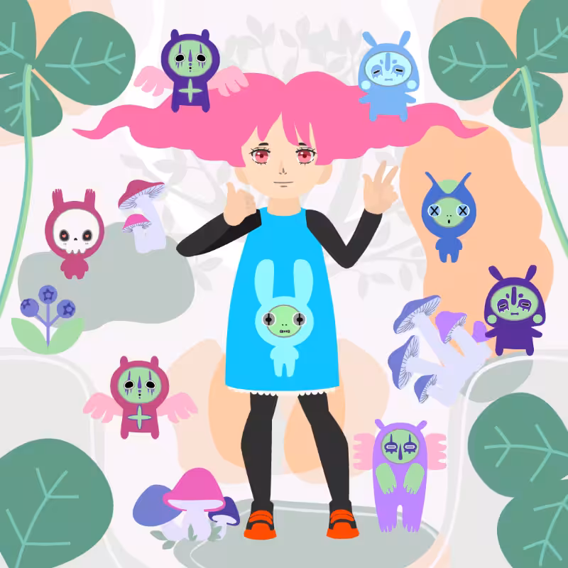 The Girl and the Magic Forest Spirits #4