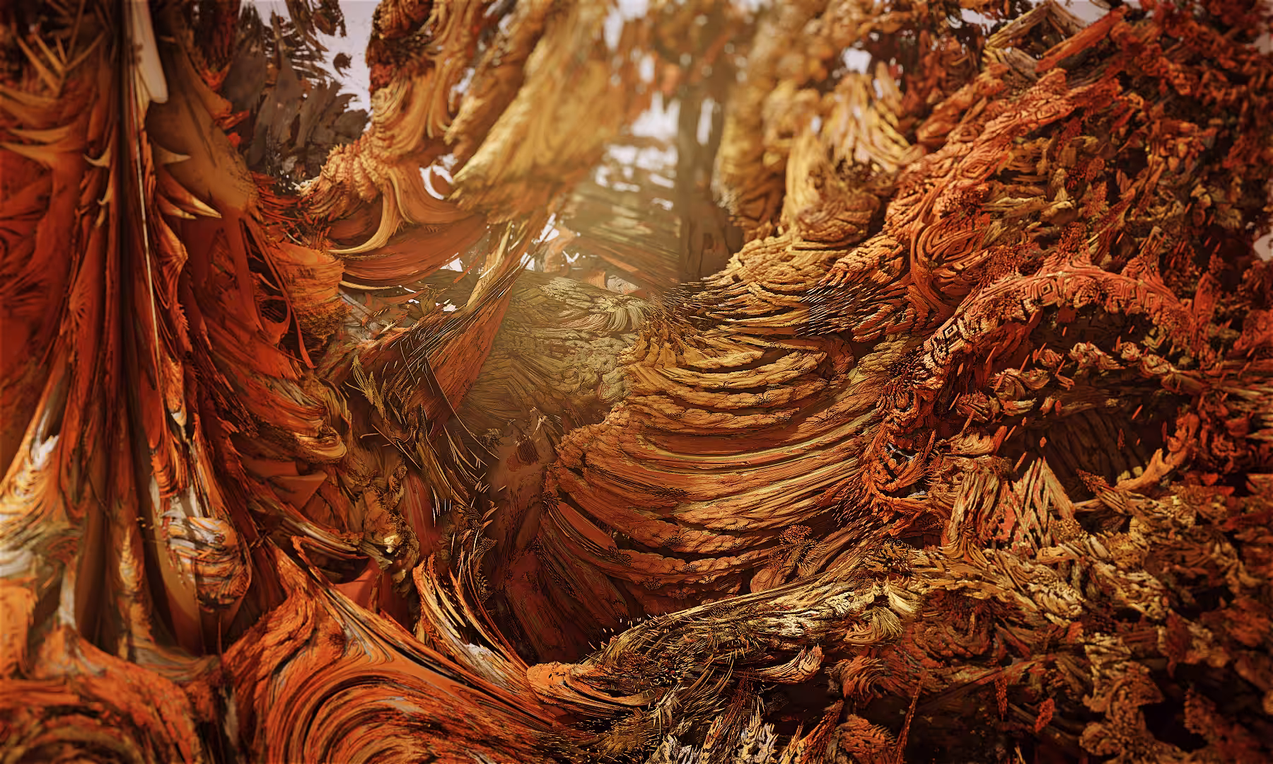 Non Euclidean Rocky Landscape