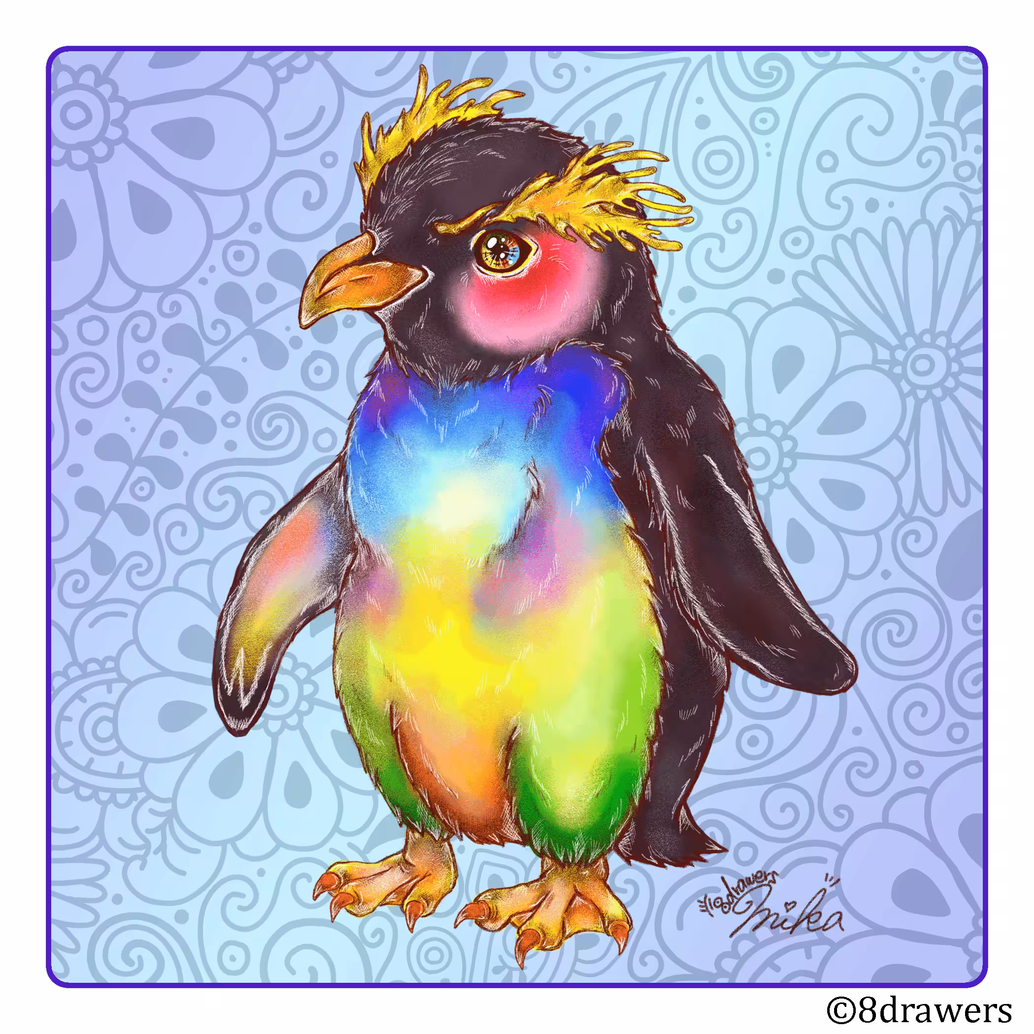 Rockhopper penguin #016