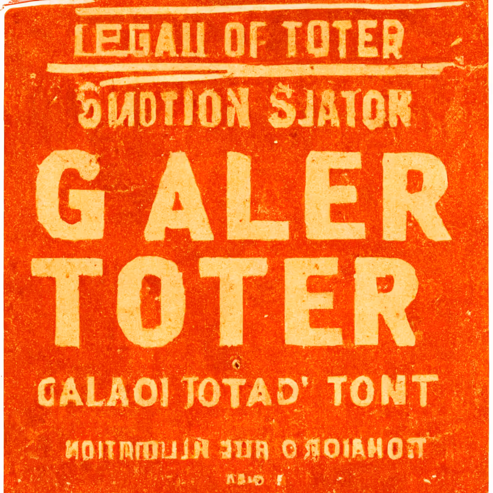 LEGALITY OF TOTER
