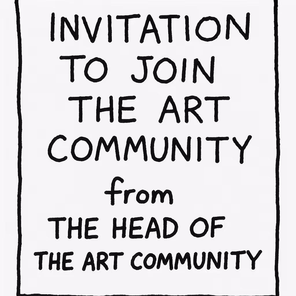OFFICIAL ART COMMUNITY INVITATION