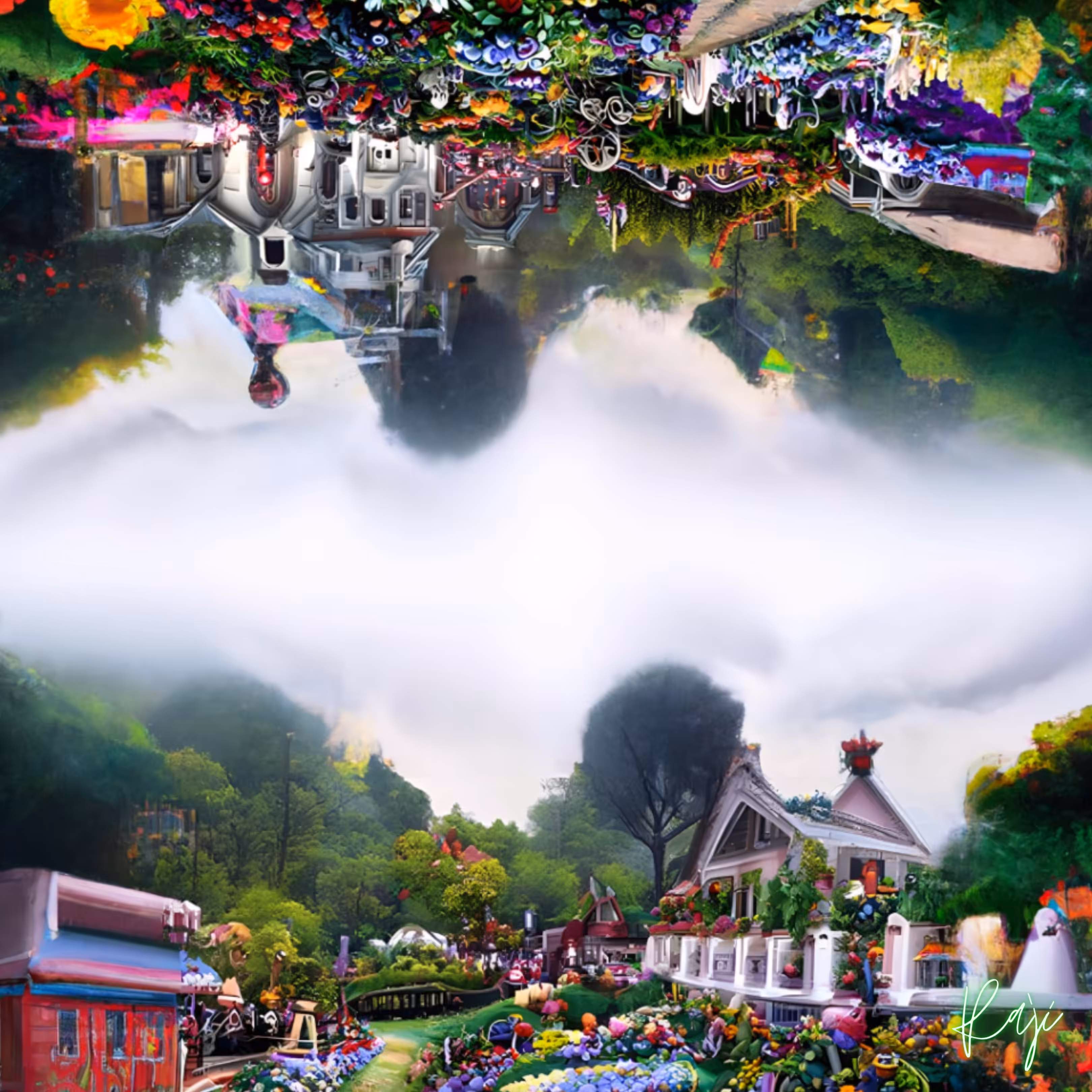 The Up and Down Side of the Light Dimension Garden.
