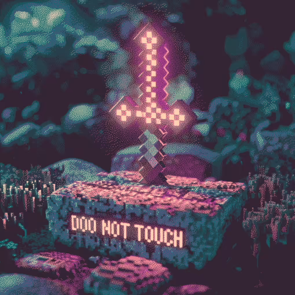 Don't Touch My Lego Sword Display