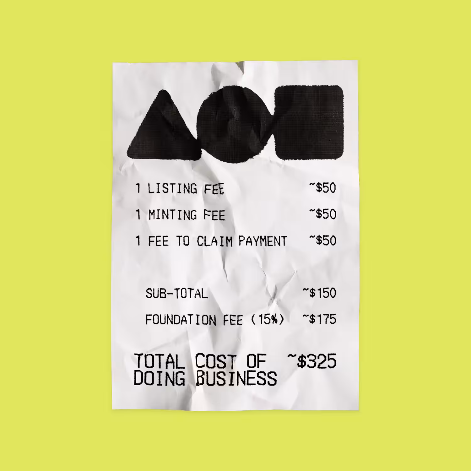 The Cost of Doing Business