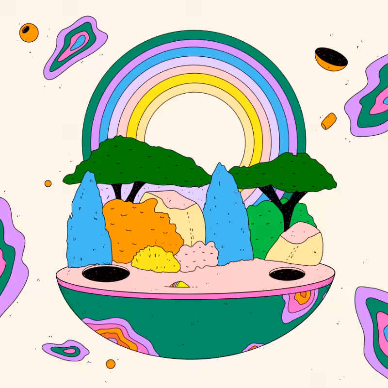 🌈🌴🪐 #200