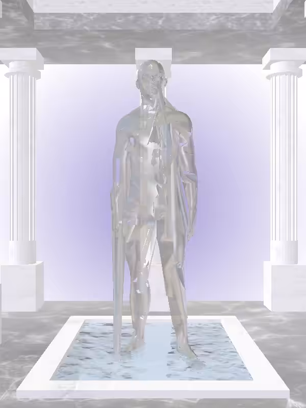 The Fading Phone Calling Opalescent Onyx Man #3833