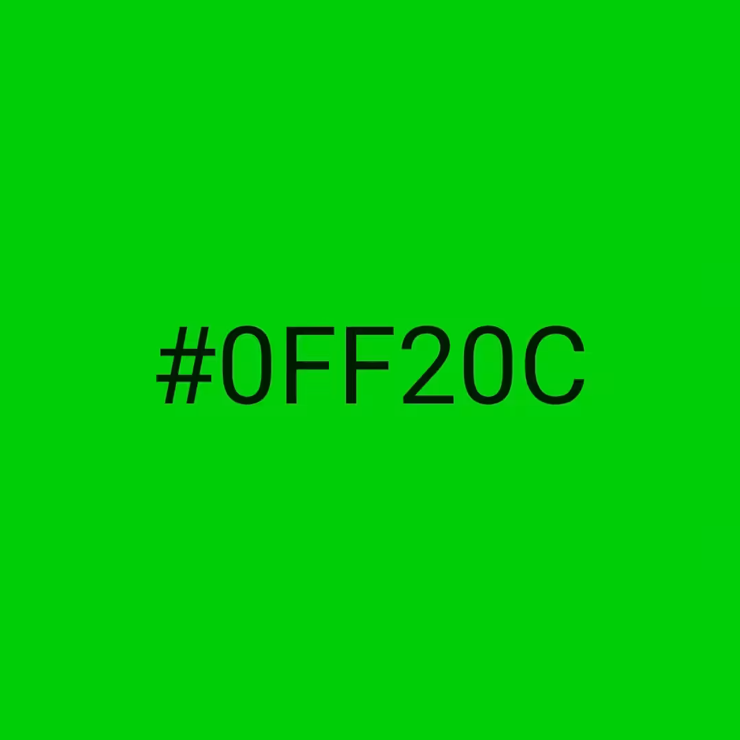 #0FF20C - RNG Color Experiment