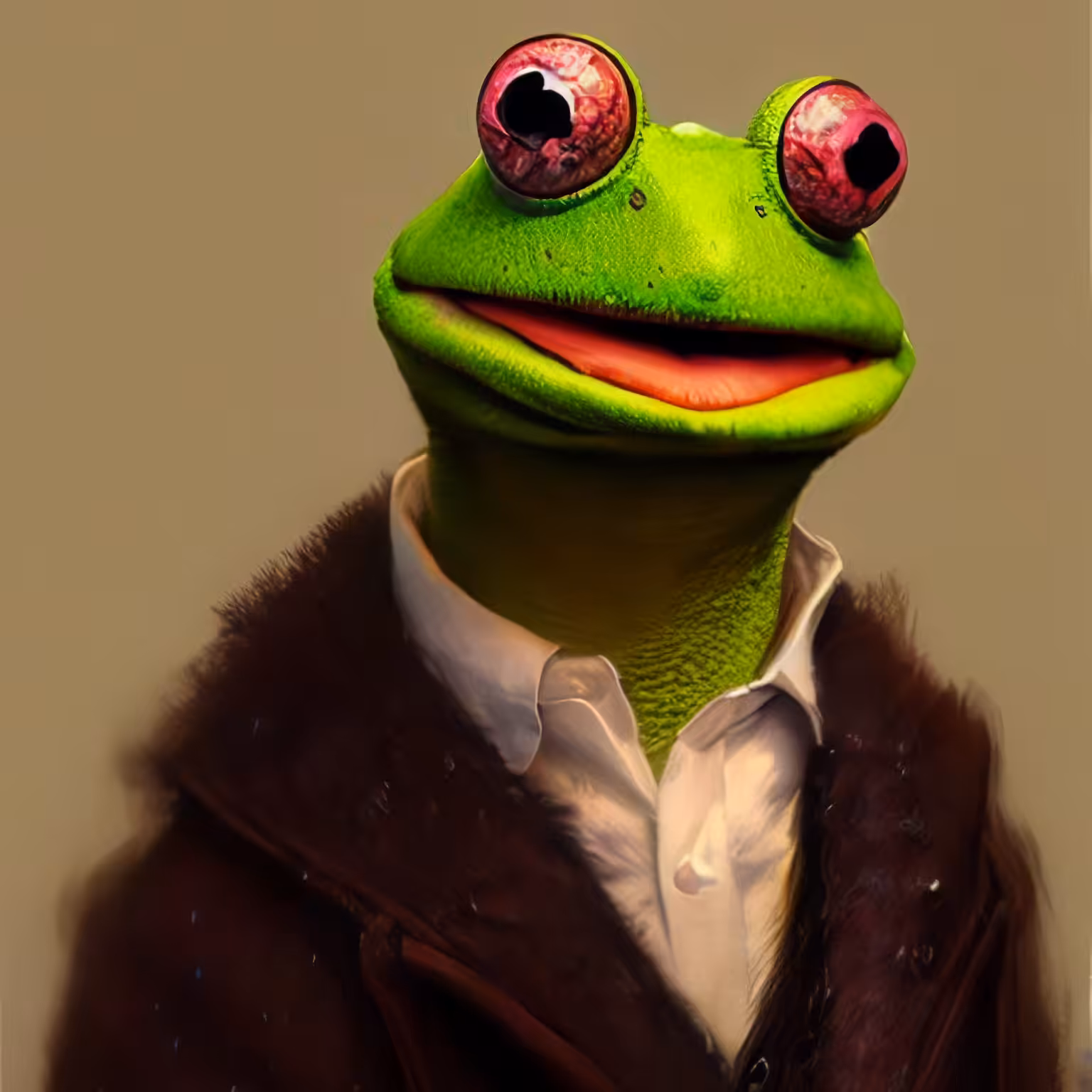 Adorable Furry Creature Collection: Furry Frog 0617