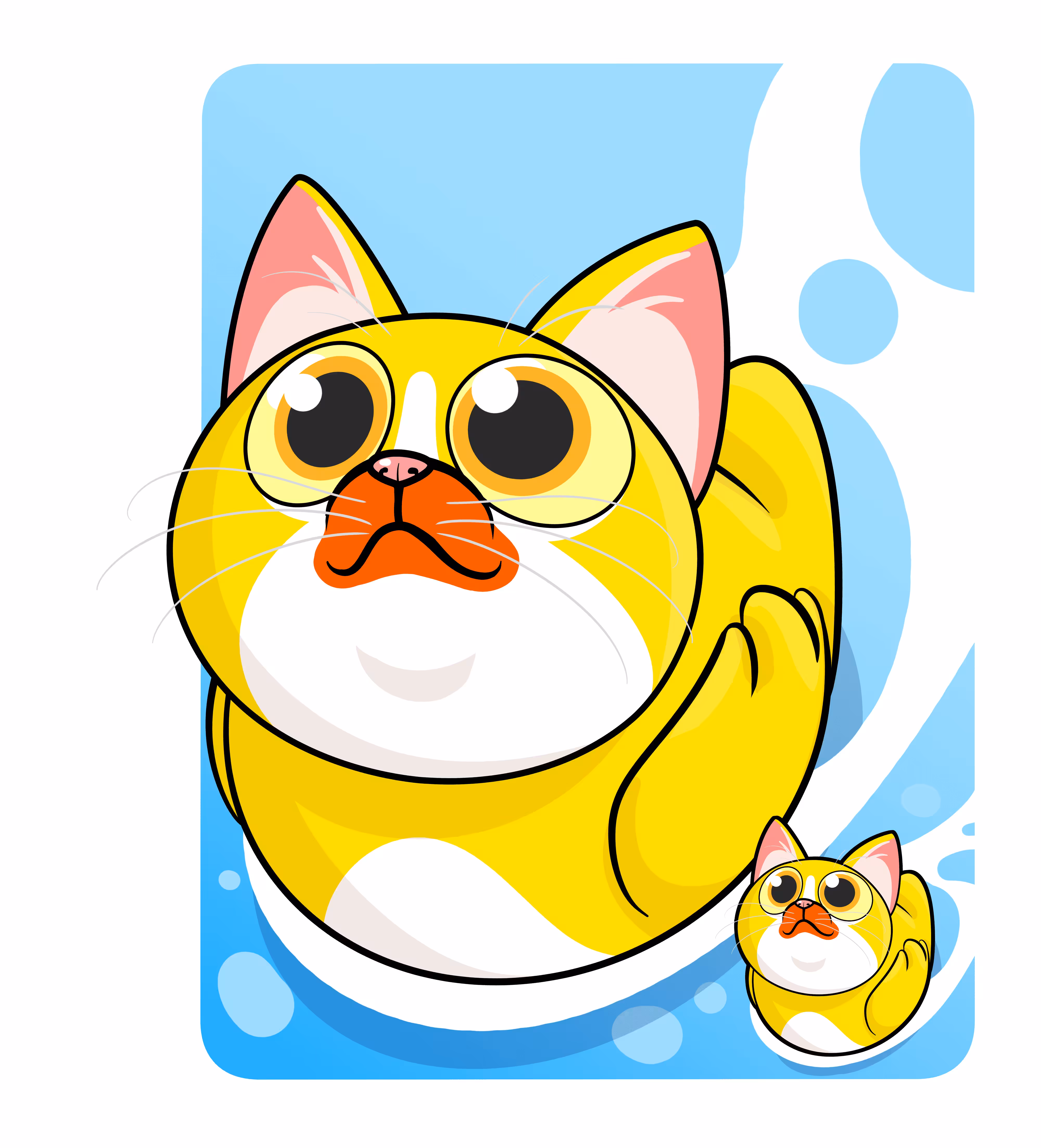 Cat Staring Galaxy #S0022