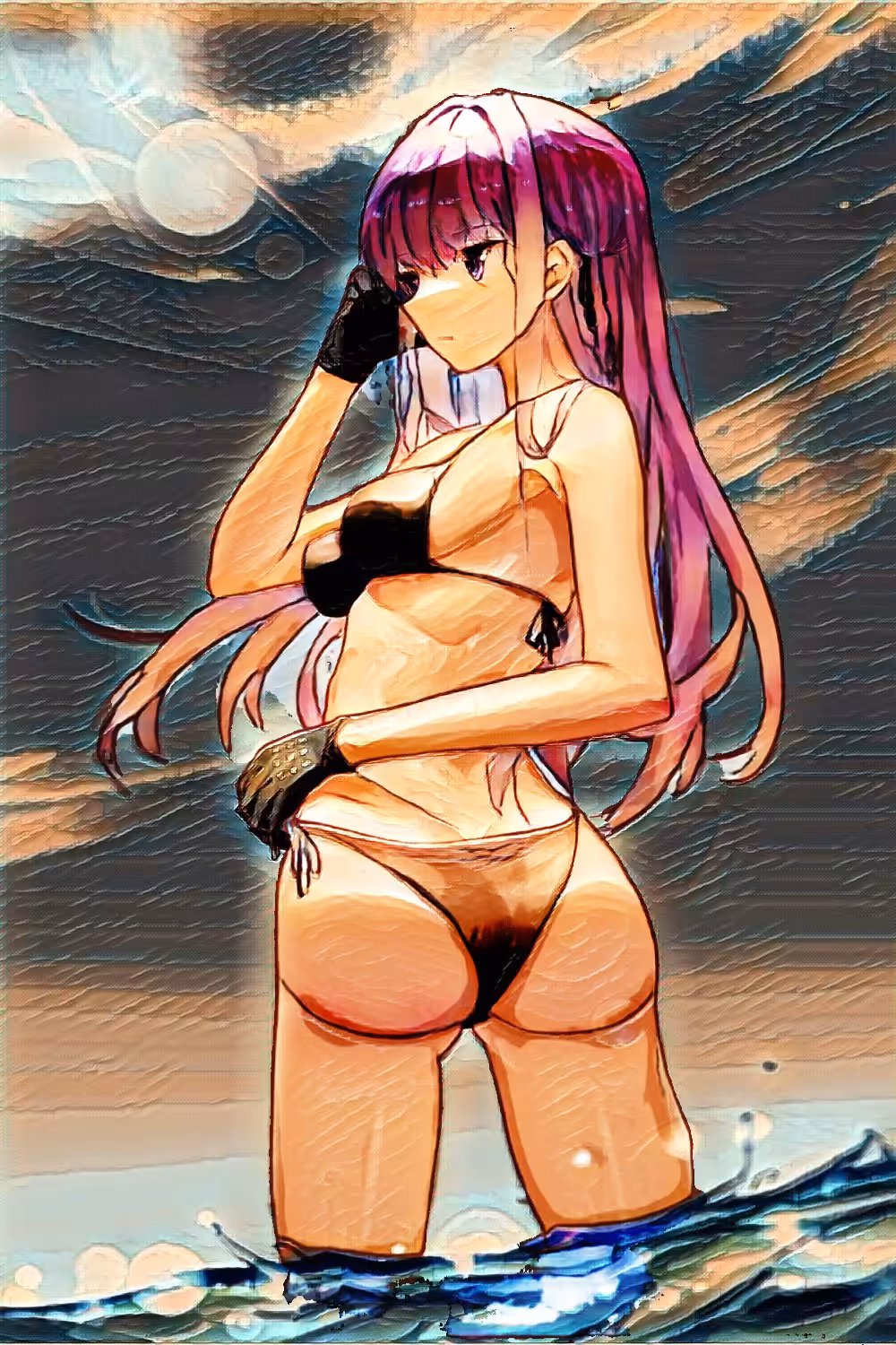 beauty in bikini painting #2