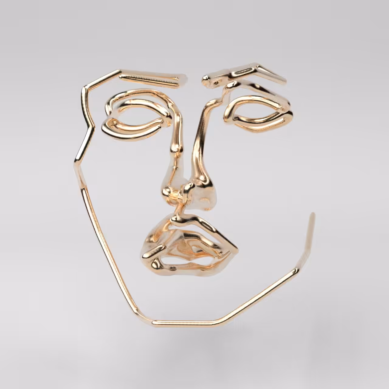 Metal Face - Gold