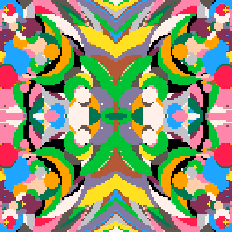 Rapid Psychedelic Inkblot Test Generator #42