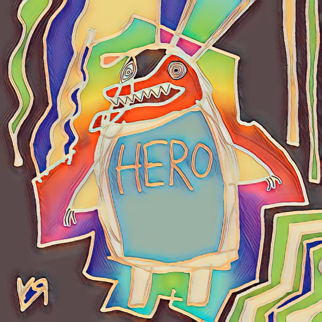 Post-Apocalypse ARTZ: "Hero (Vers.)" by Richard F. Yates (Holy Fool)