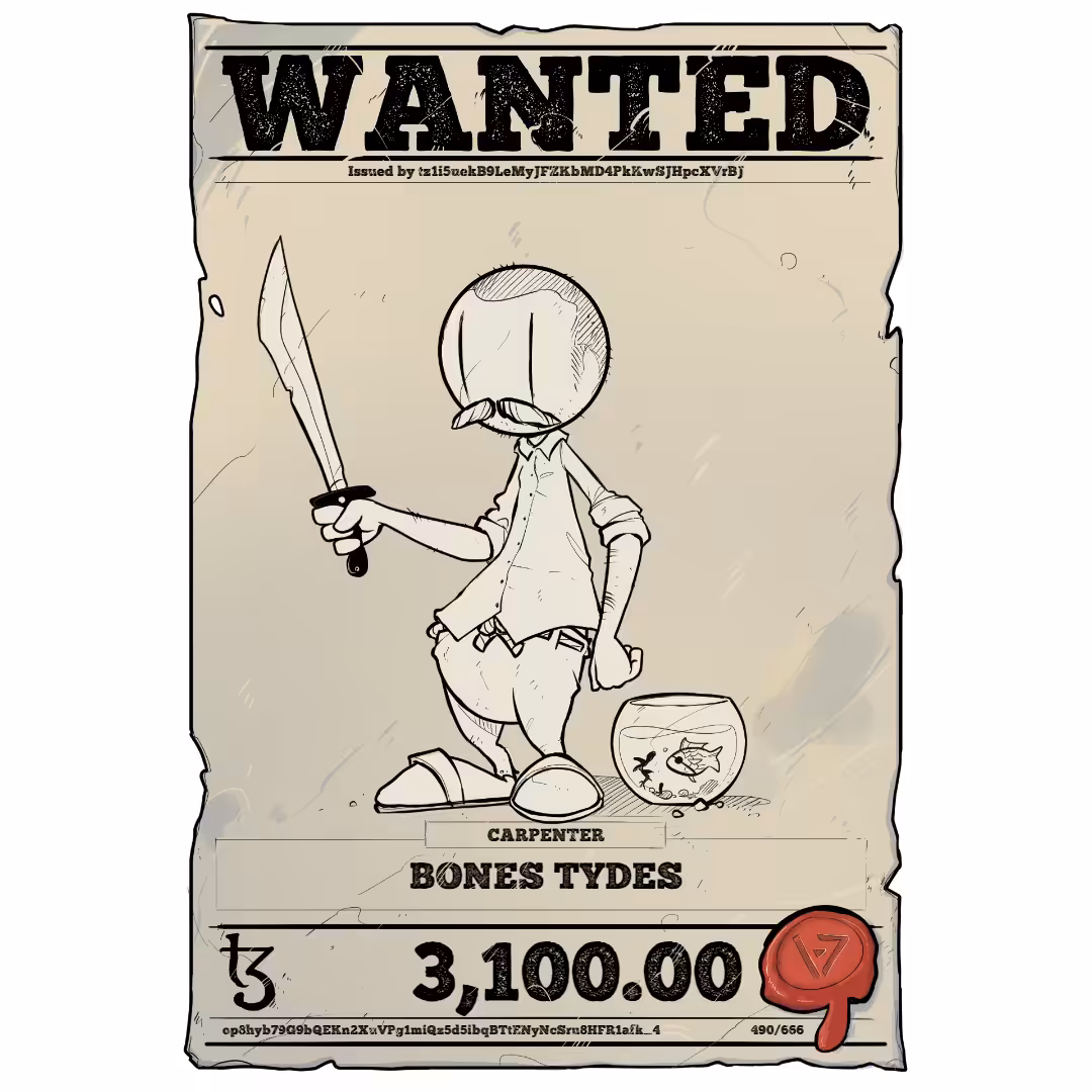 BONES TYDES | TEZOS PIRATE 490/666