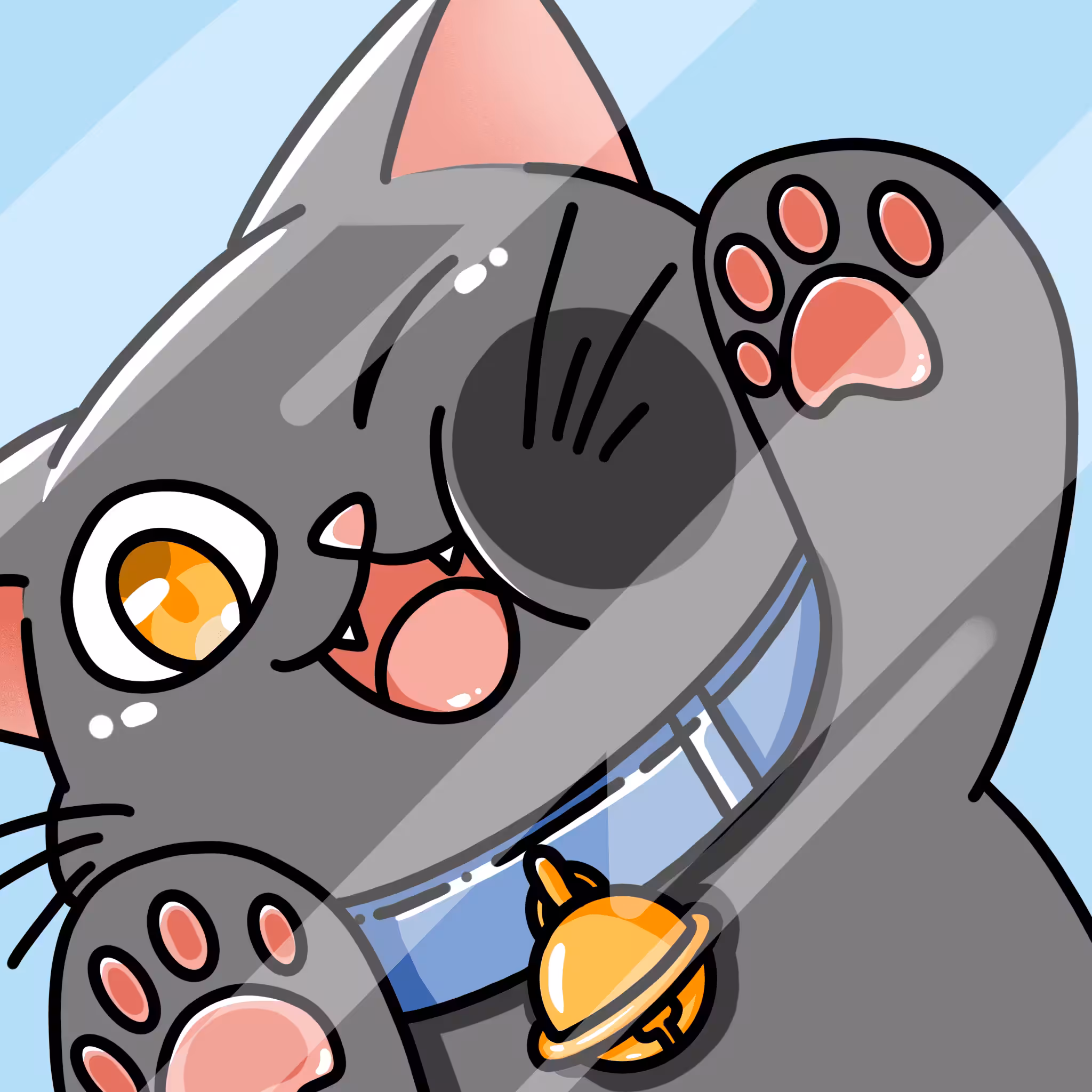 Black Cat : Meow Meow Mirror : 002