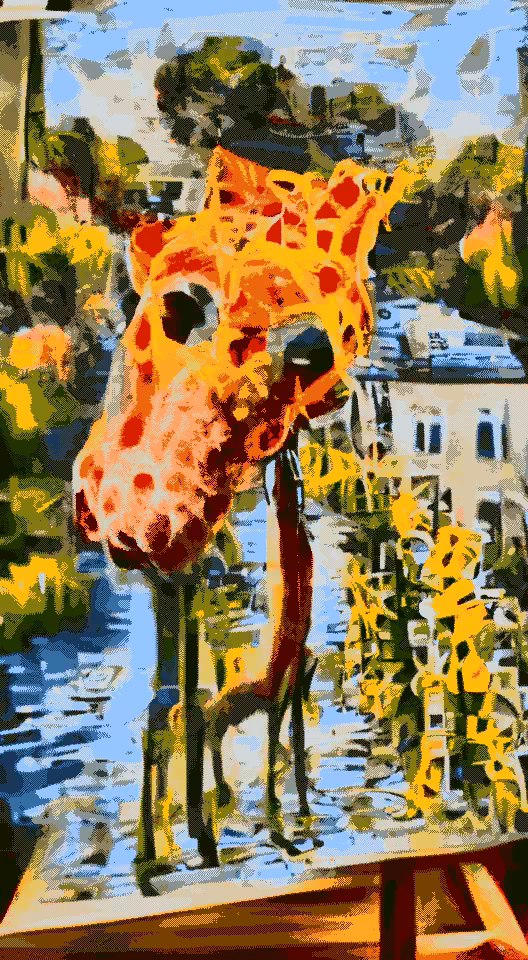 Giraffe triptych, #2
